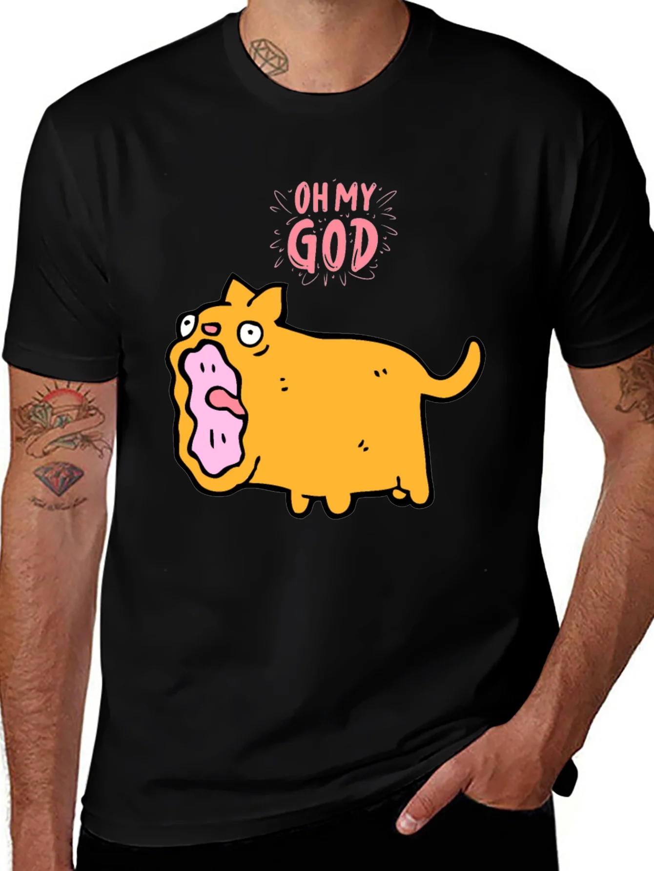 Oh My God Cat T-Shirt - Funny Graphic Tee