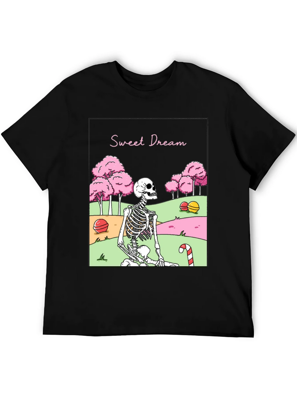 Sweet Dream Skeleton Graphic T-Shirt