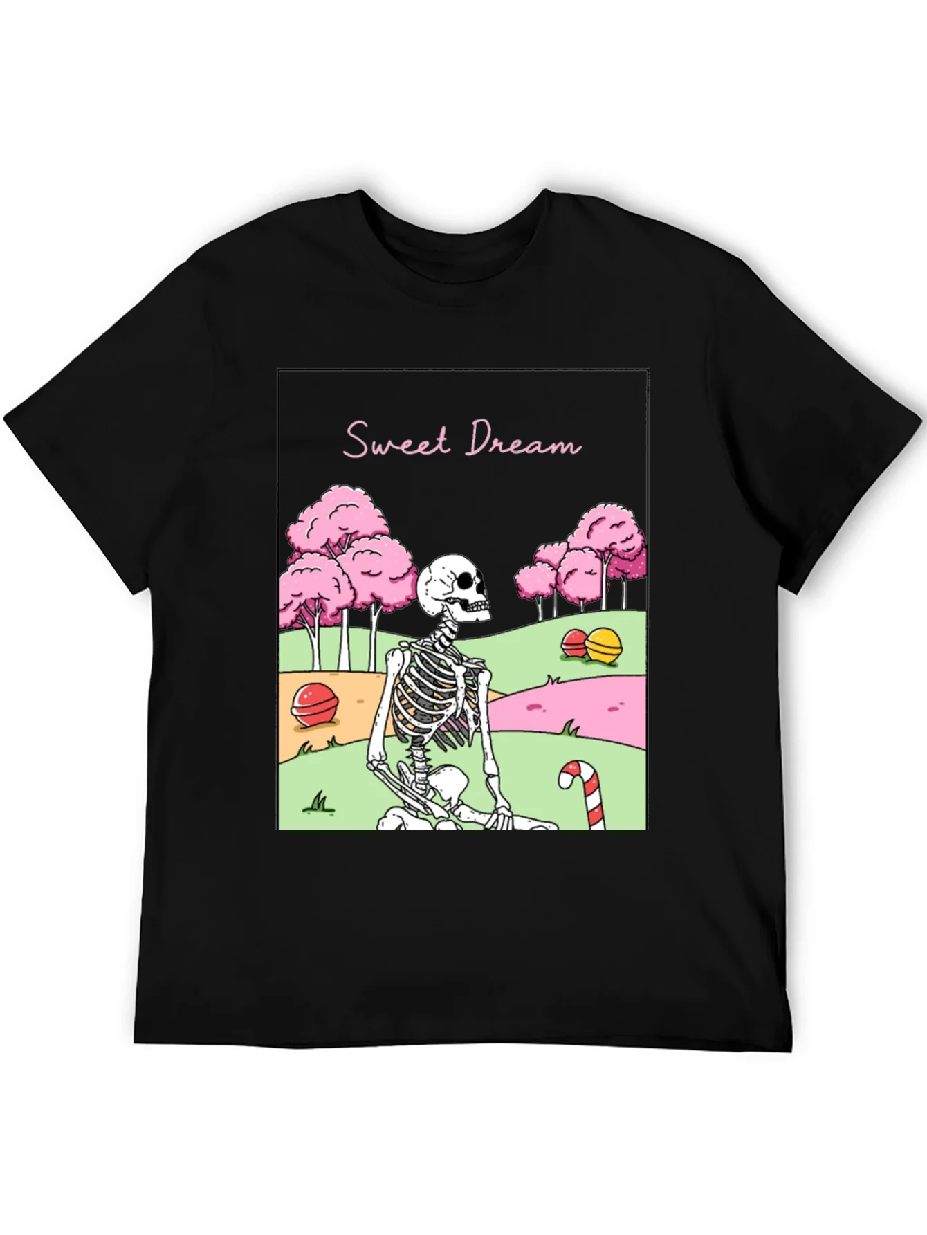 Sweet Dream Skeleton Graphic T-Shirt