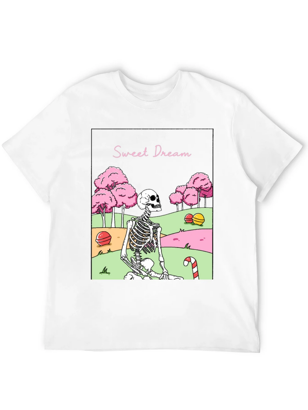 Sweet Dream Skeleton Graphic T-Shirt