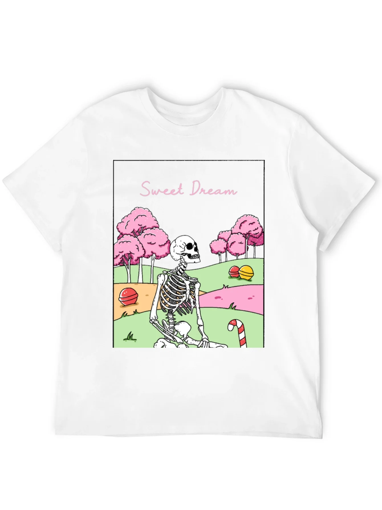 Sweet Dream Skeleton Graphic T-Shirt