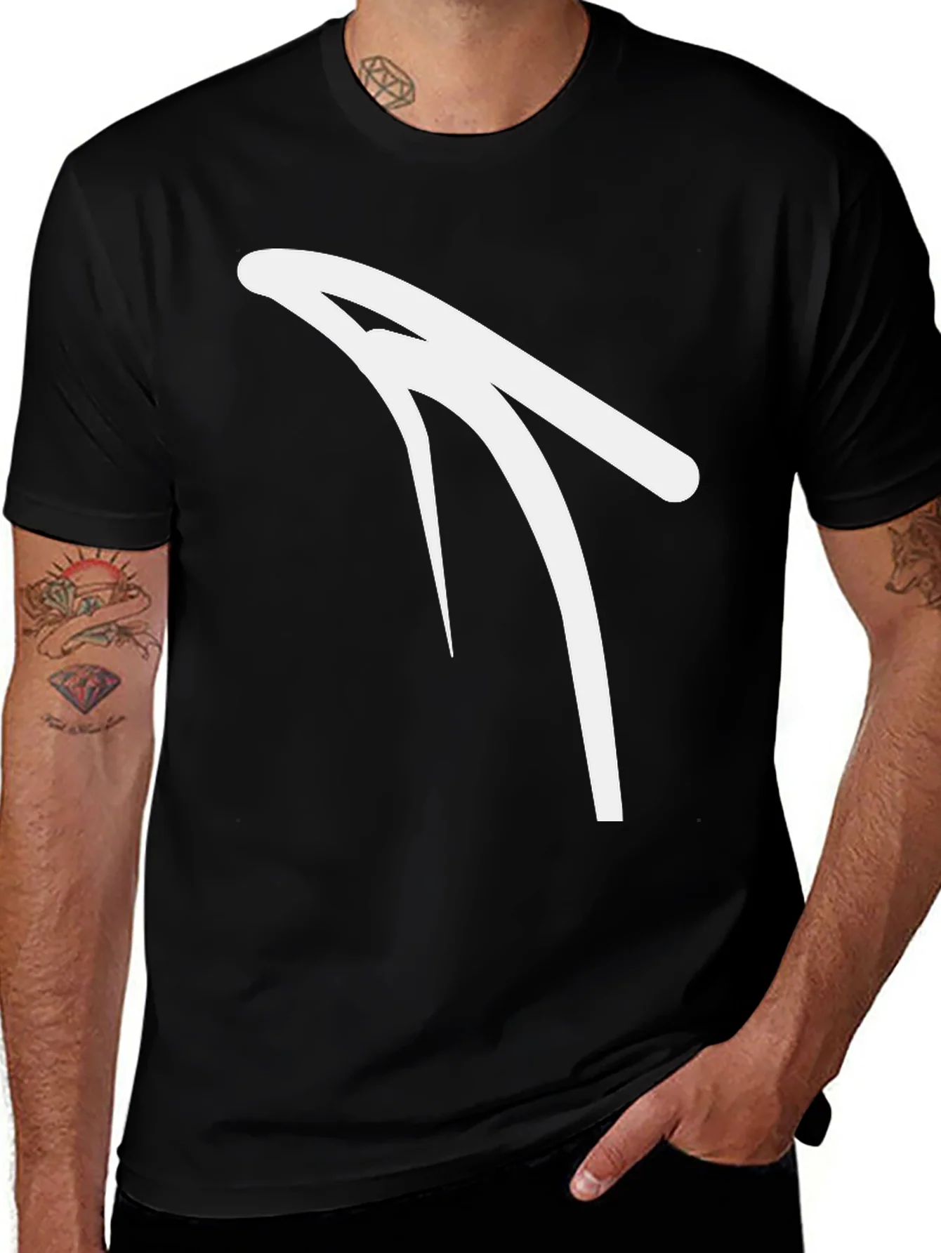 Modern Minimalist Black T-Shirt