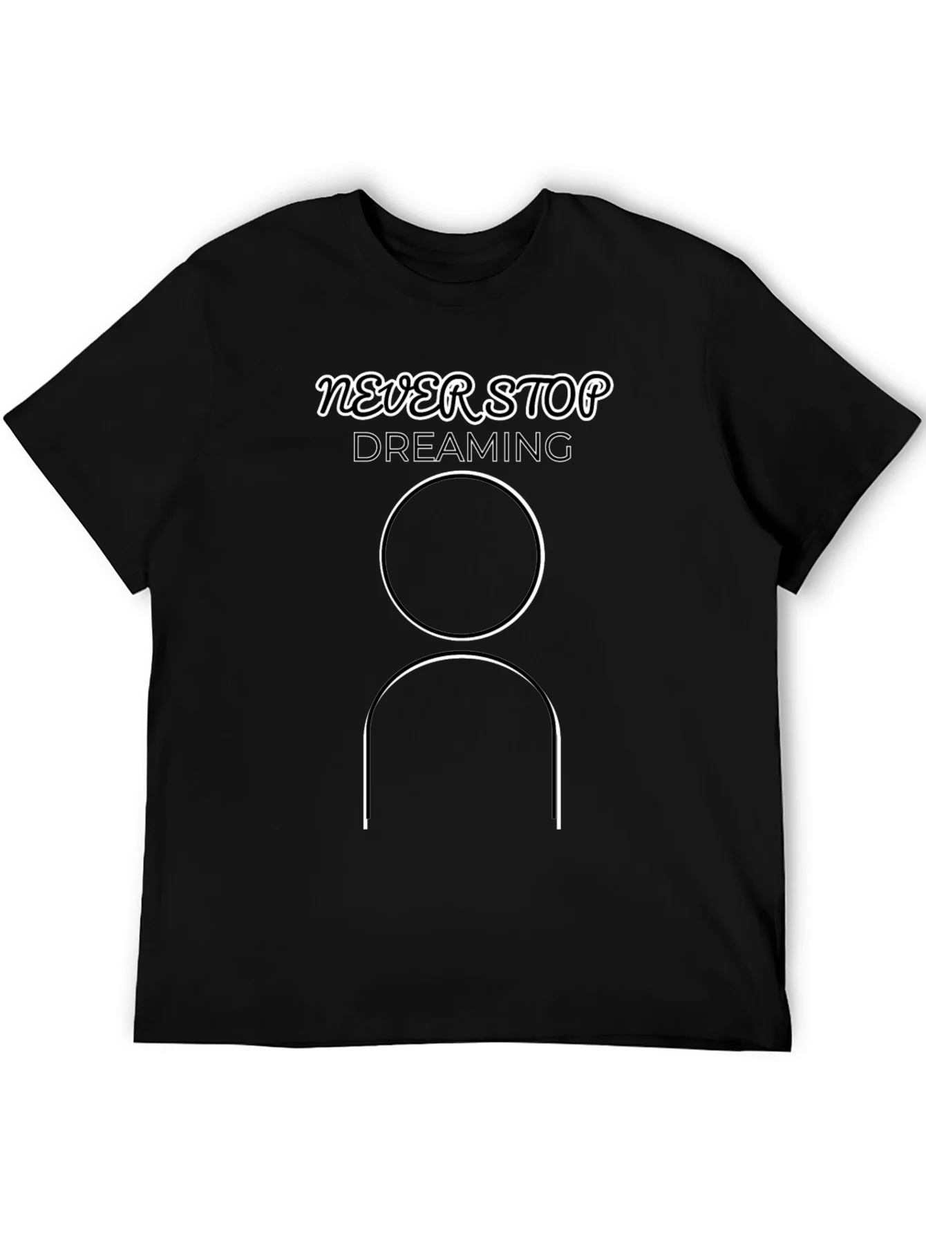 Never Stop Dreaming Graphic Tee - Modern Minimalist Shirt