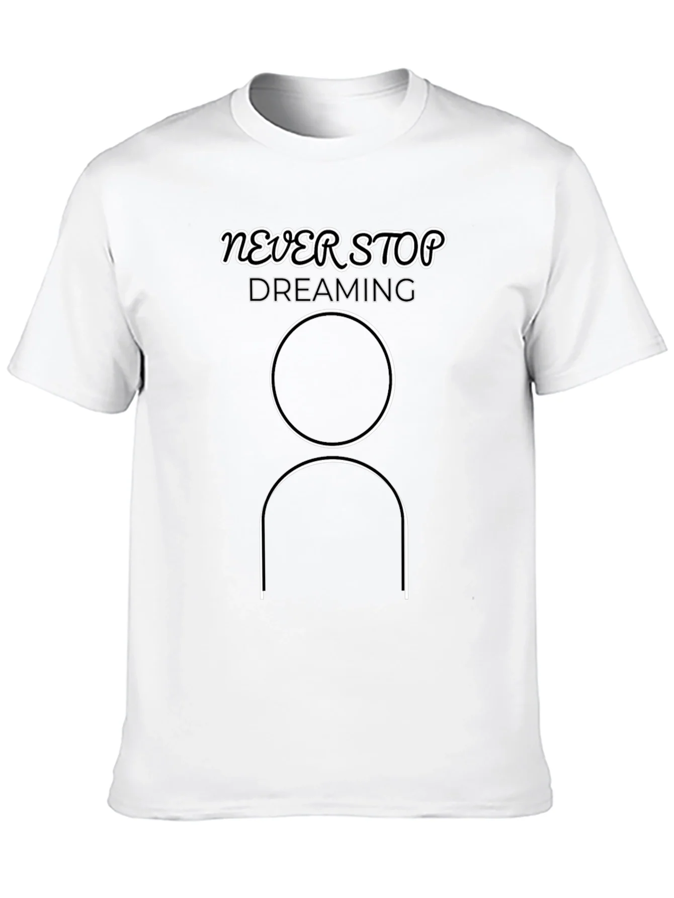 Never Stop Dreaming Graphic Tee - Modern Minimalist Shirt