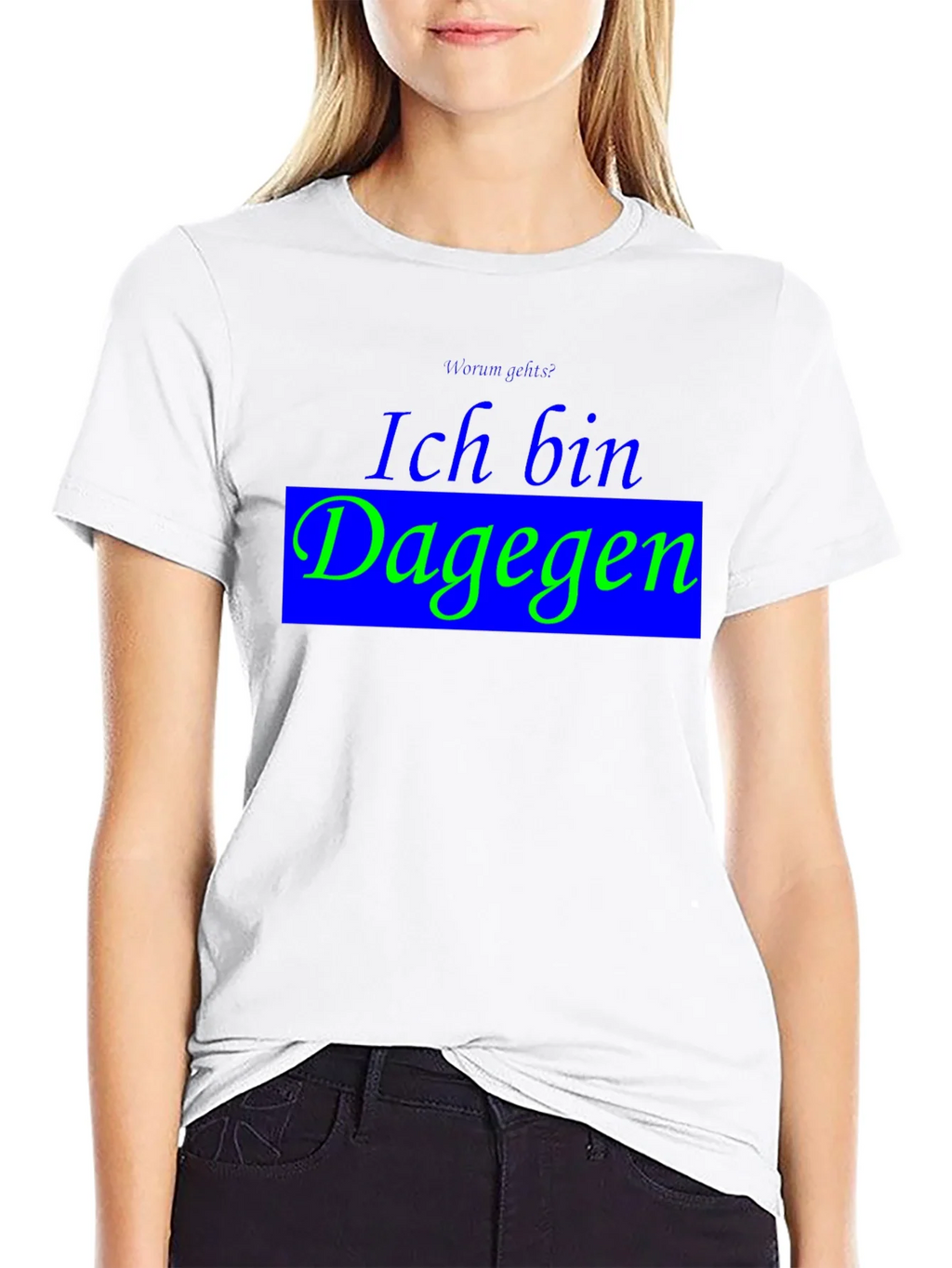 Ich Bin Dagegen Black T-Shirt