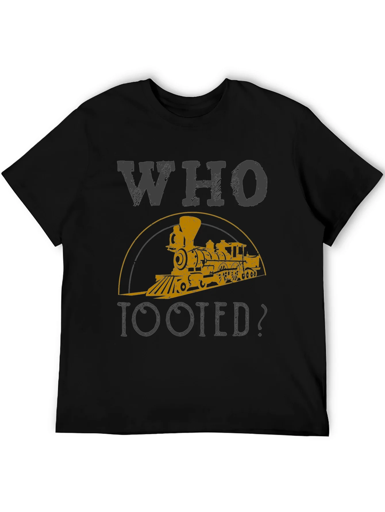 Who Tooted Train Graphic Tee - Novelty Shirt