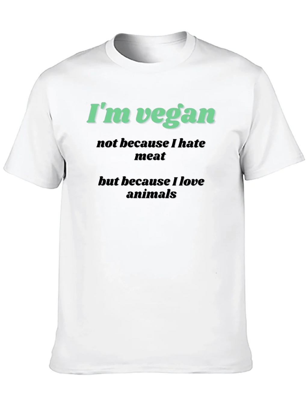Vegan Graphic T-Shirt - Love Animals Tee