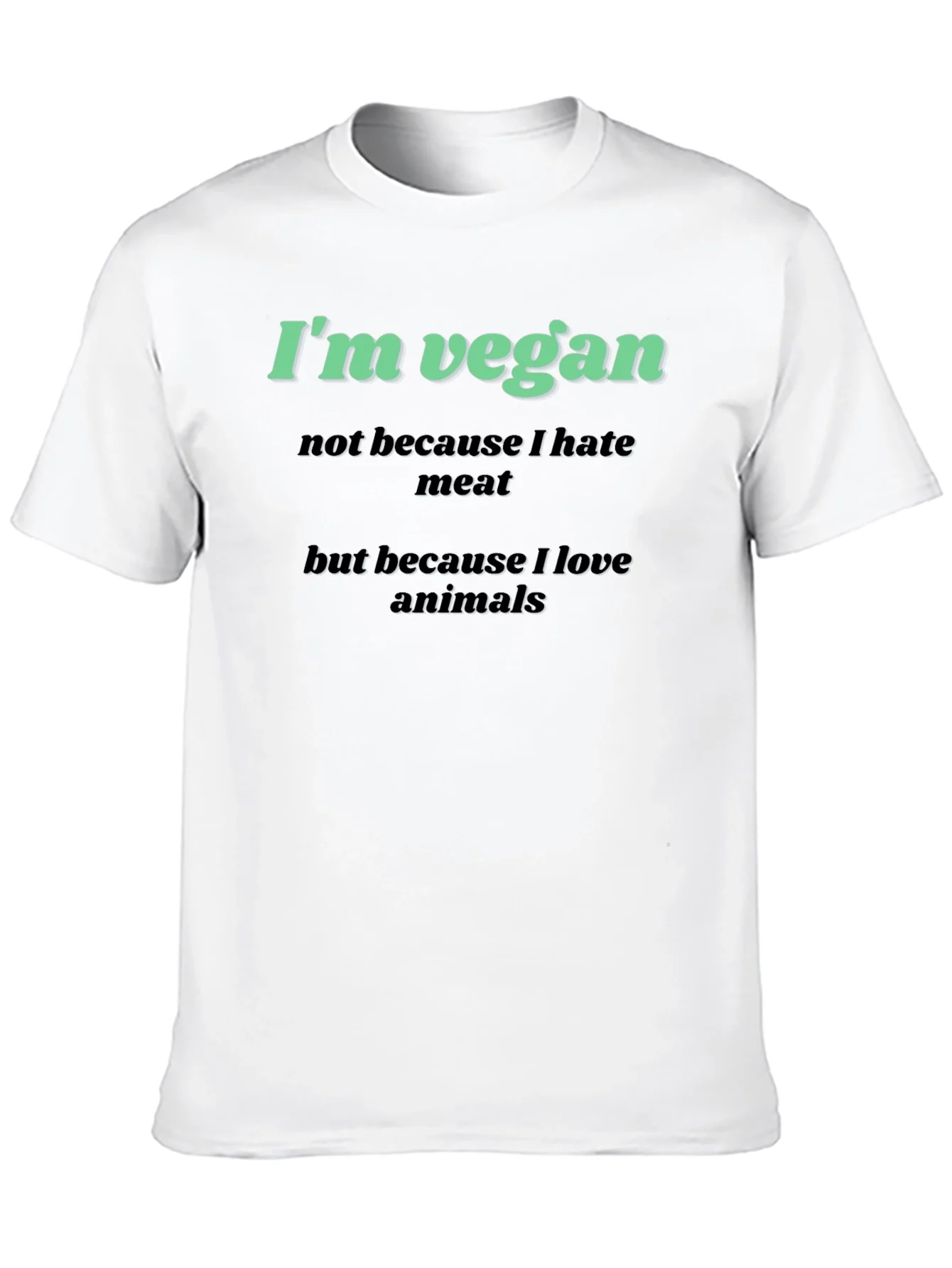 Vegan Graphic T-Shirt - Love Animals Tee