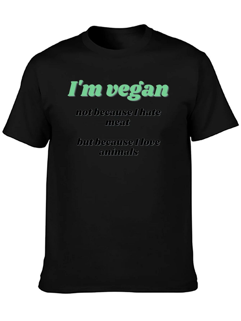 Vegan Graphic T-Shirt - Love Animals Tee