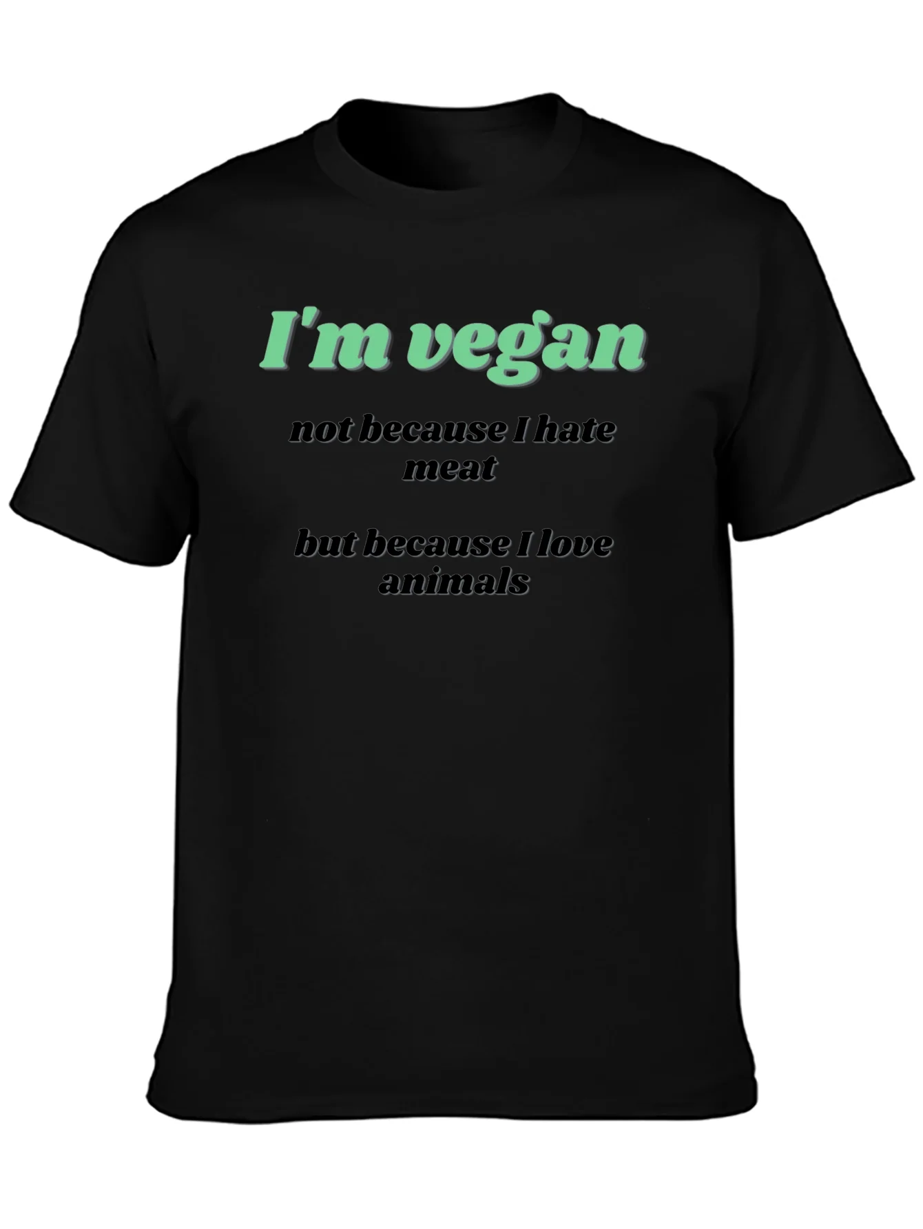 Vegan Graphic T-Shirt - Love Animals Tee