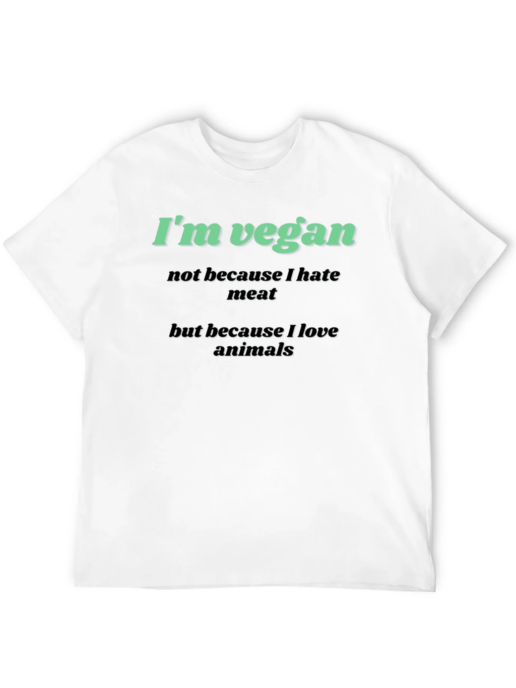 Vegan Graphic T-Shirt - Love Animals Tee