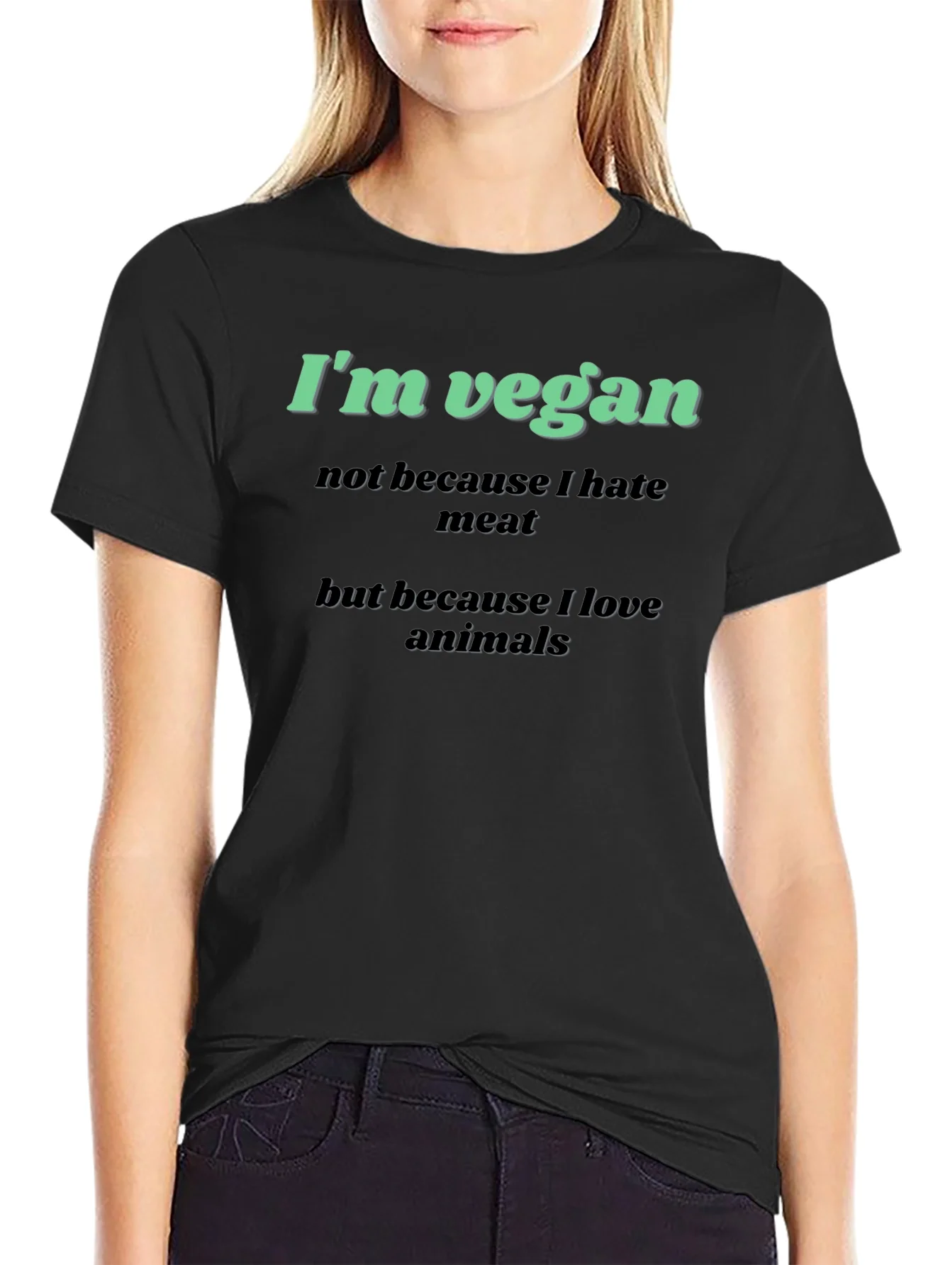 Vegan Graphic T-Shirt - Love Animals Tee