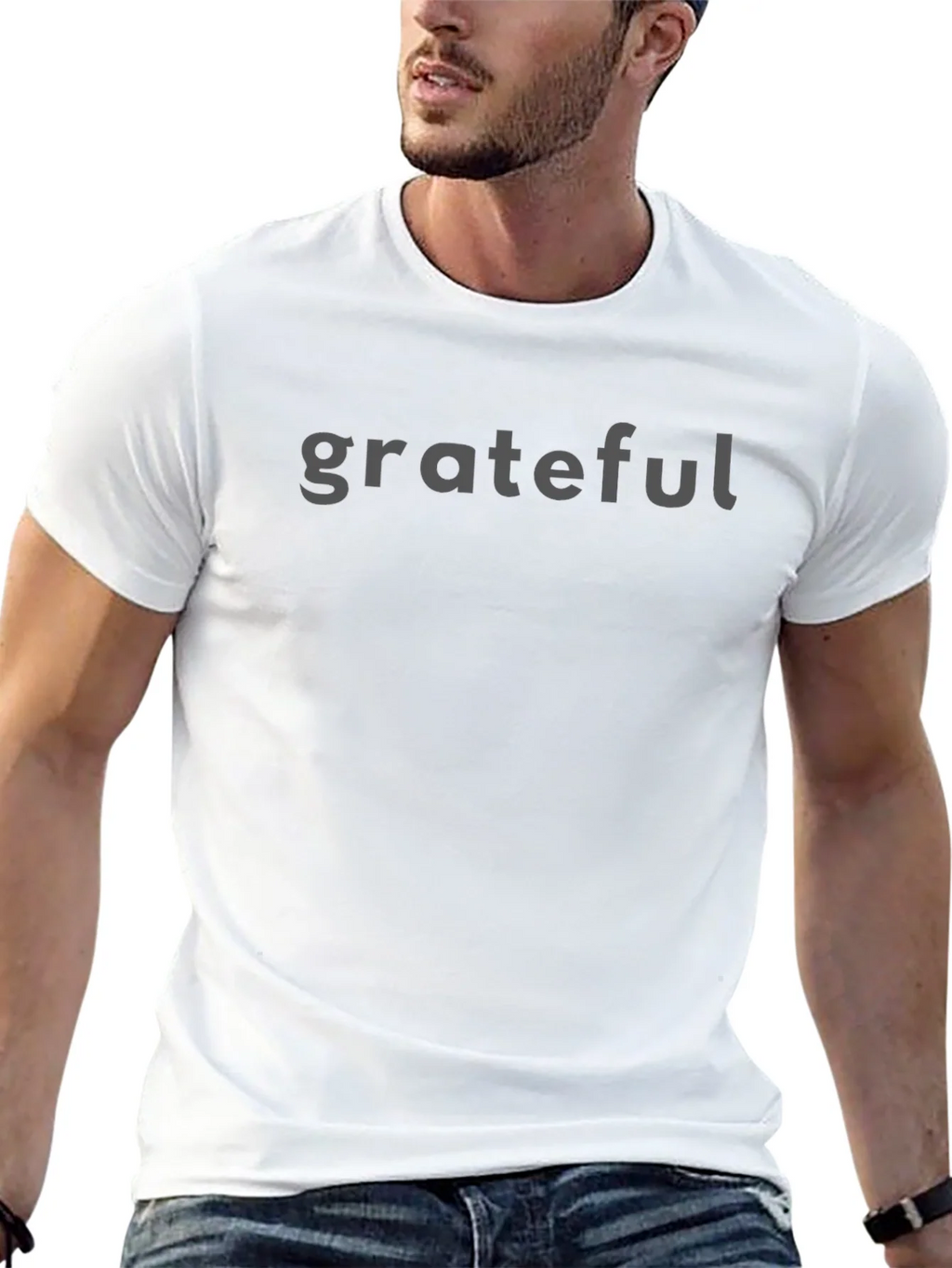 Grateful Black Crew Neck T-Shirt