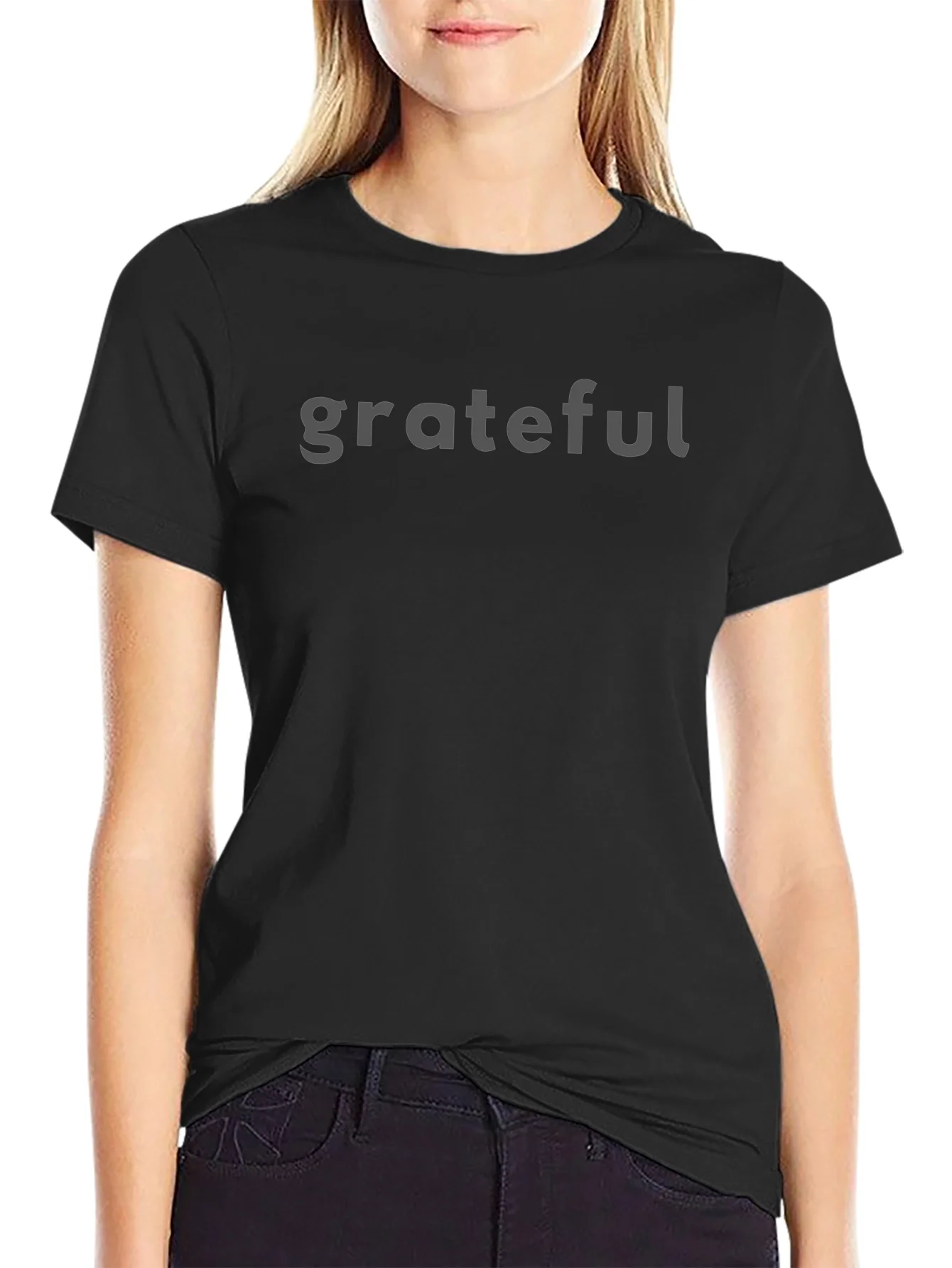 Grateful Black Crew Neck T-Shirt