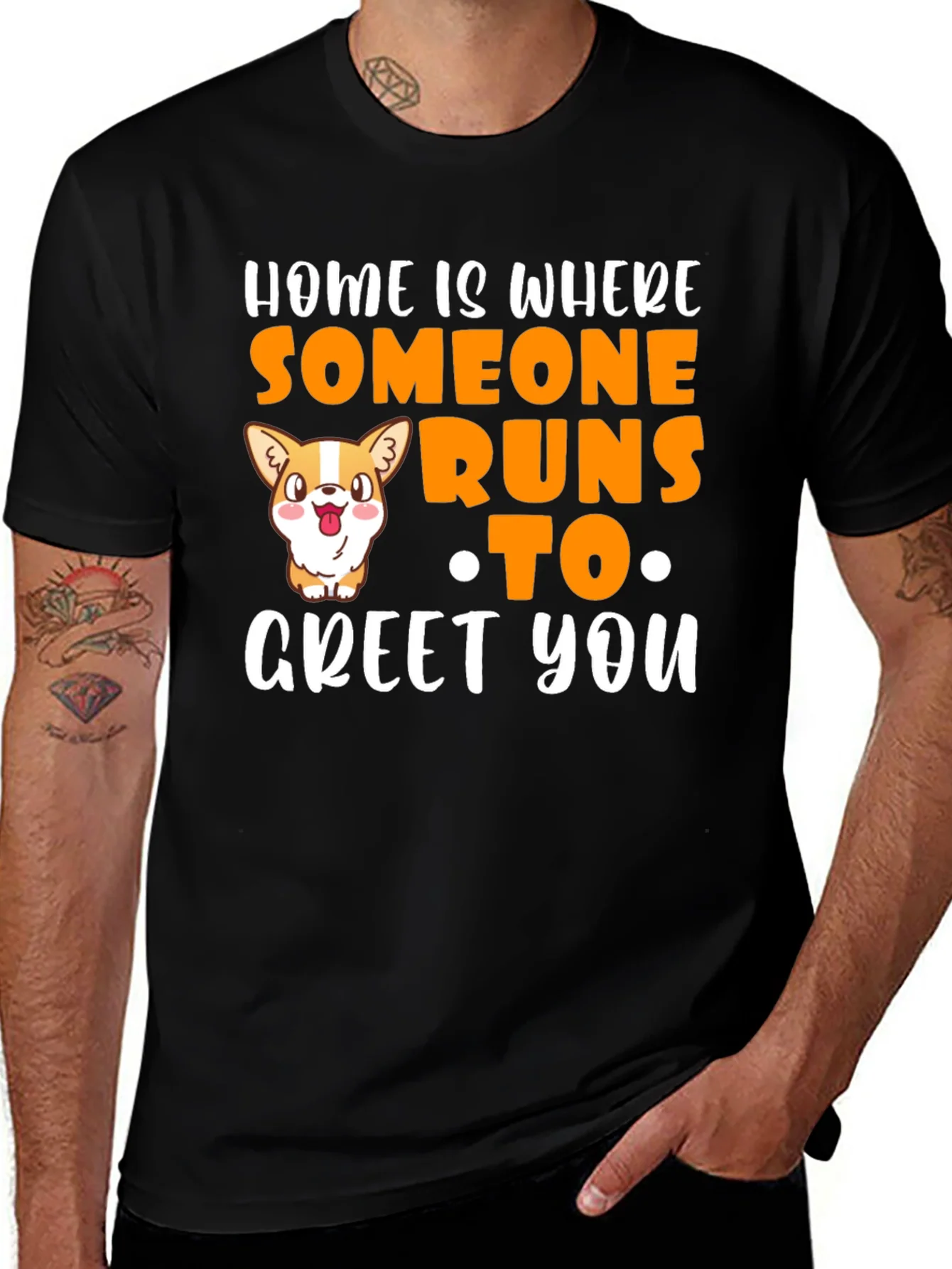 Home is Where Someone Runs to Greet You T-Shirt