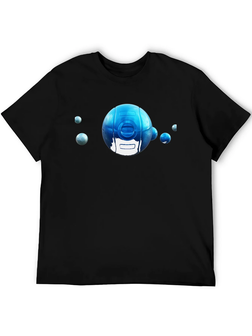 Blue Sphere Graphic Tee - Modern Style