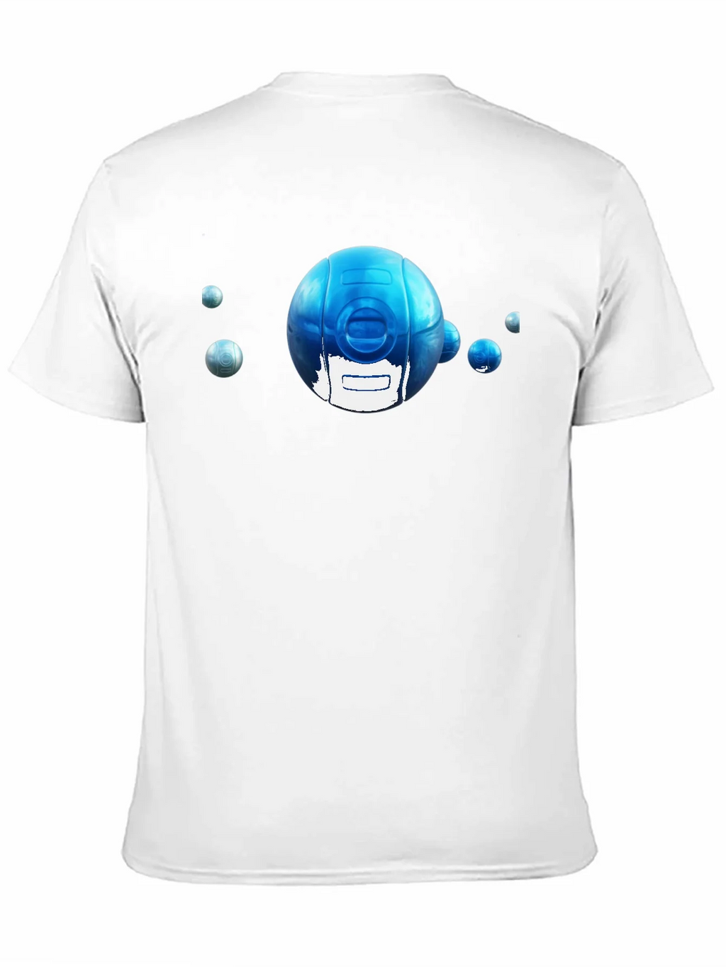 Blue Sphere Graphic Tee - Modern Style