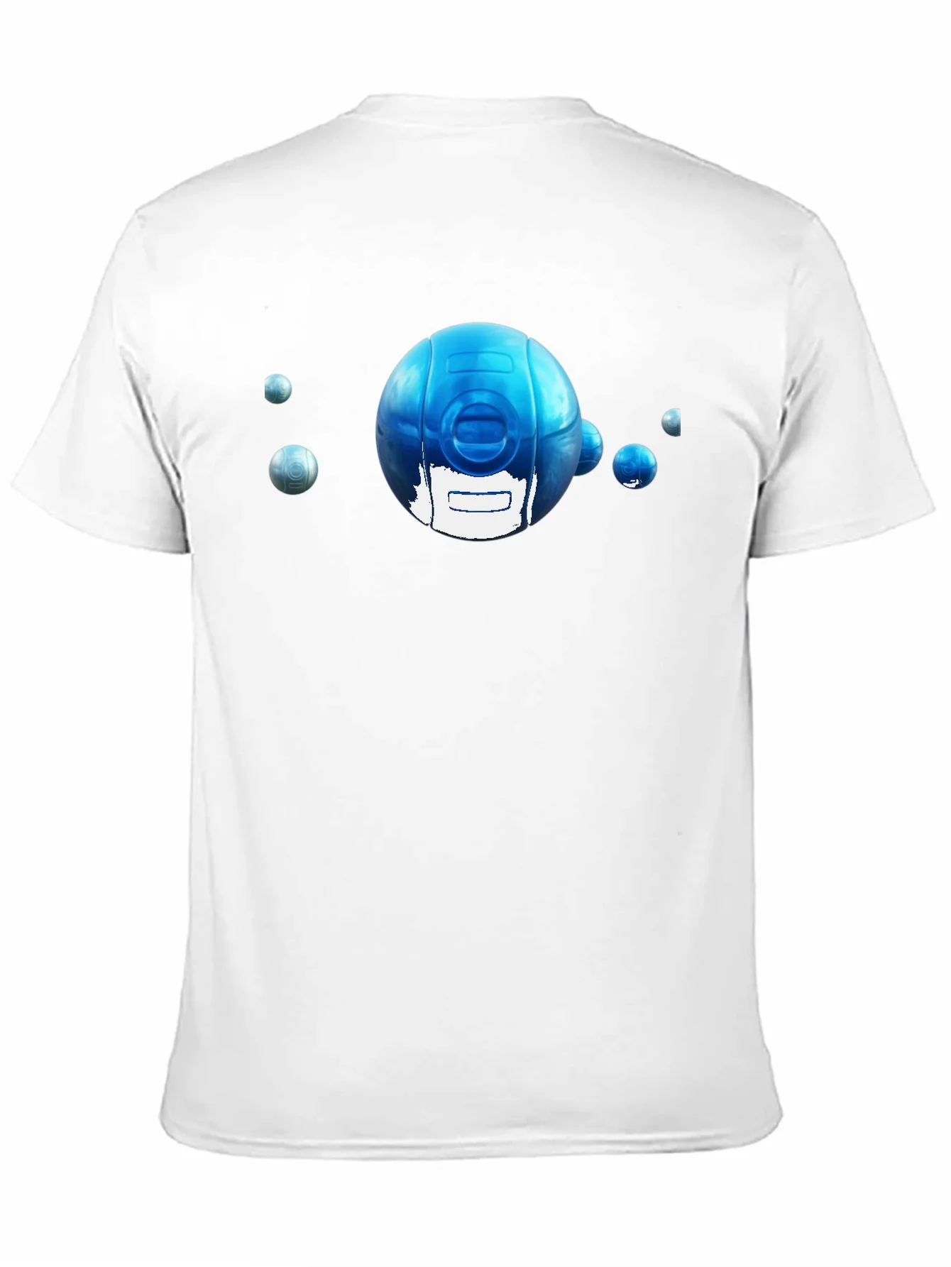 Blue Sphere Graphic Tee - Modern Style