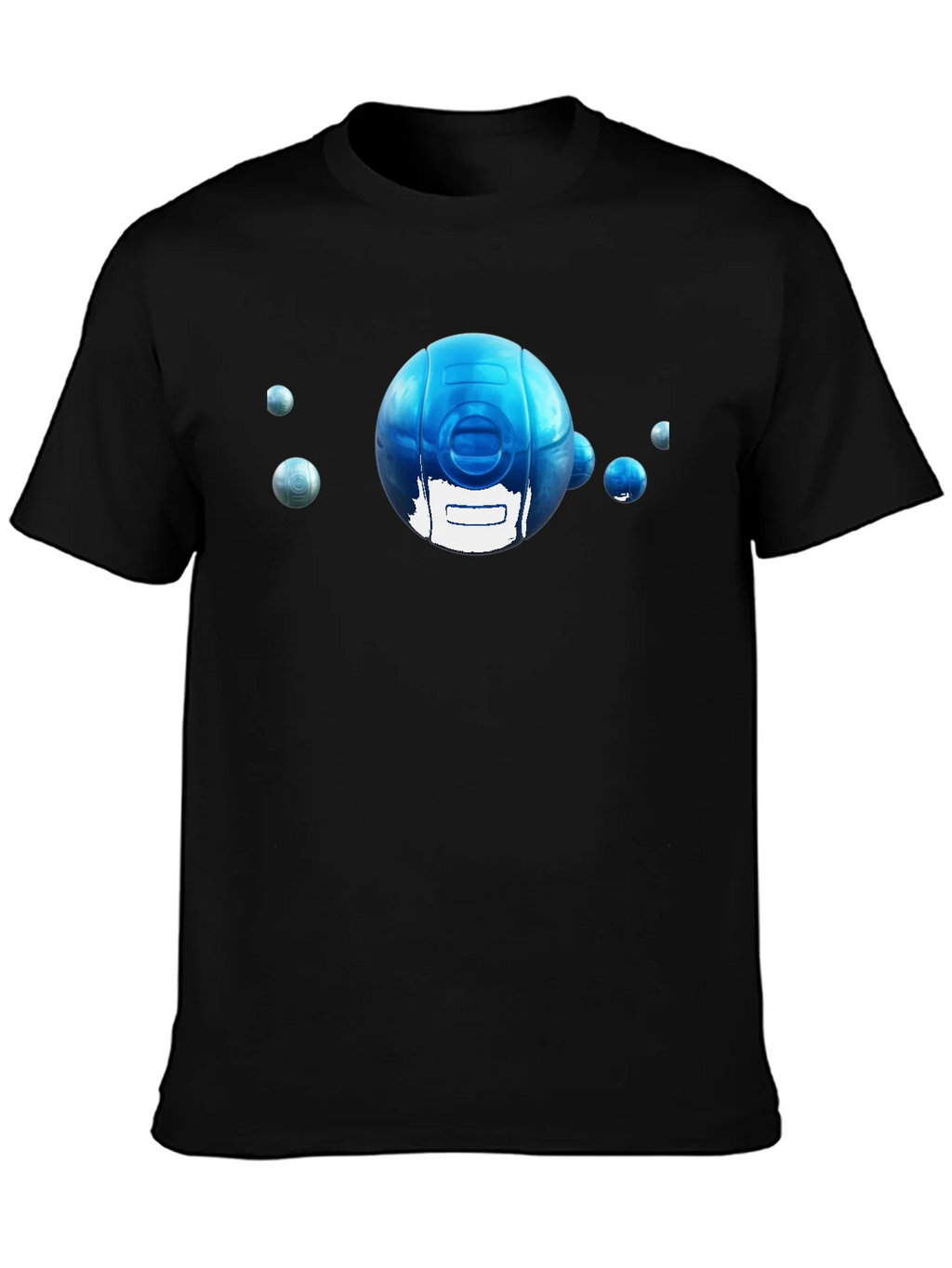 Blue Sphere Graphic Tee - Modern Style