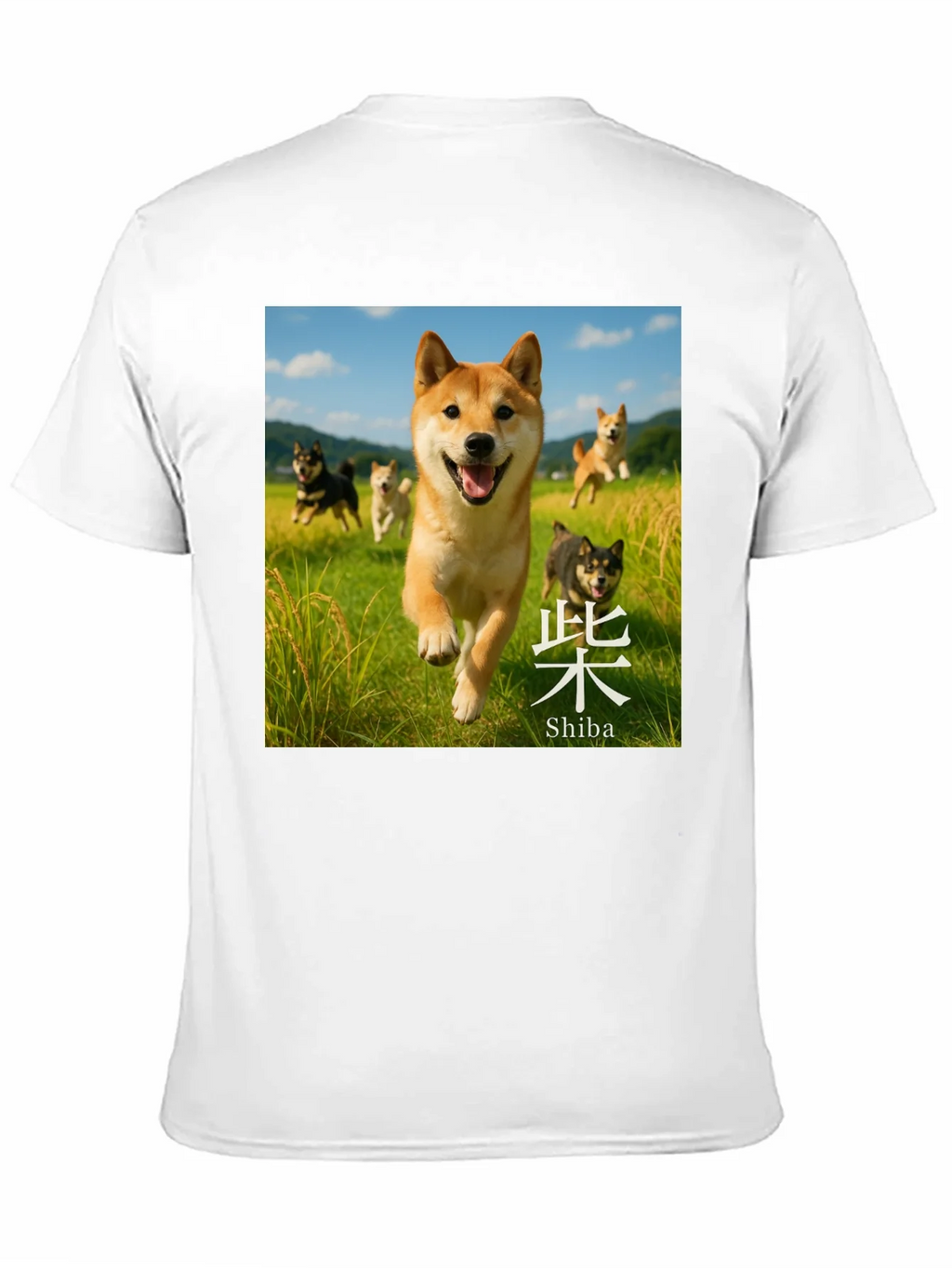 Shiba Inu Dog T-Shirt - Running Shiba Squad