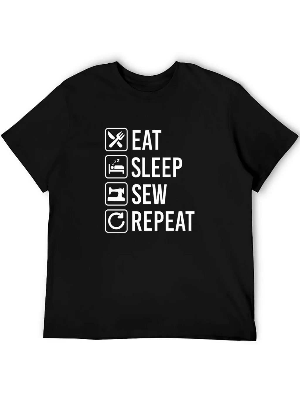 Eat Sleep Sew Repeat Graphic Tee