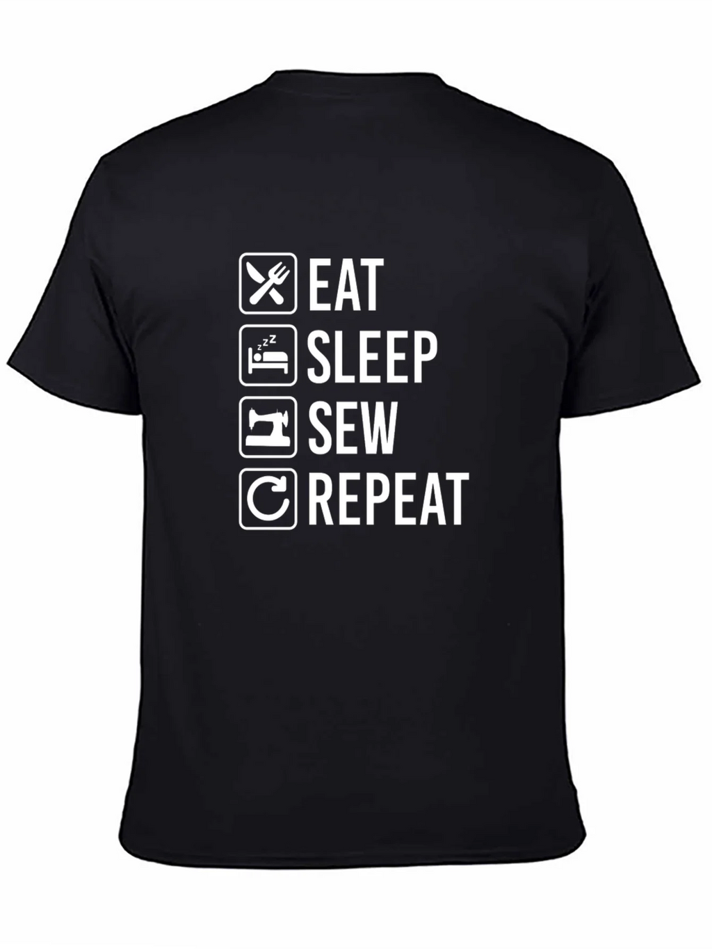 Eat Sleep Sew Repeat Graphic Tee