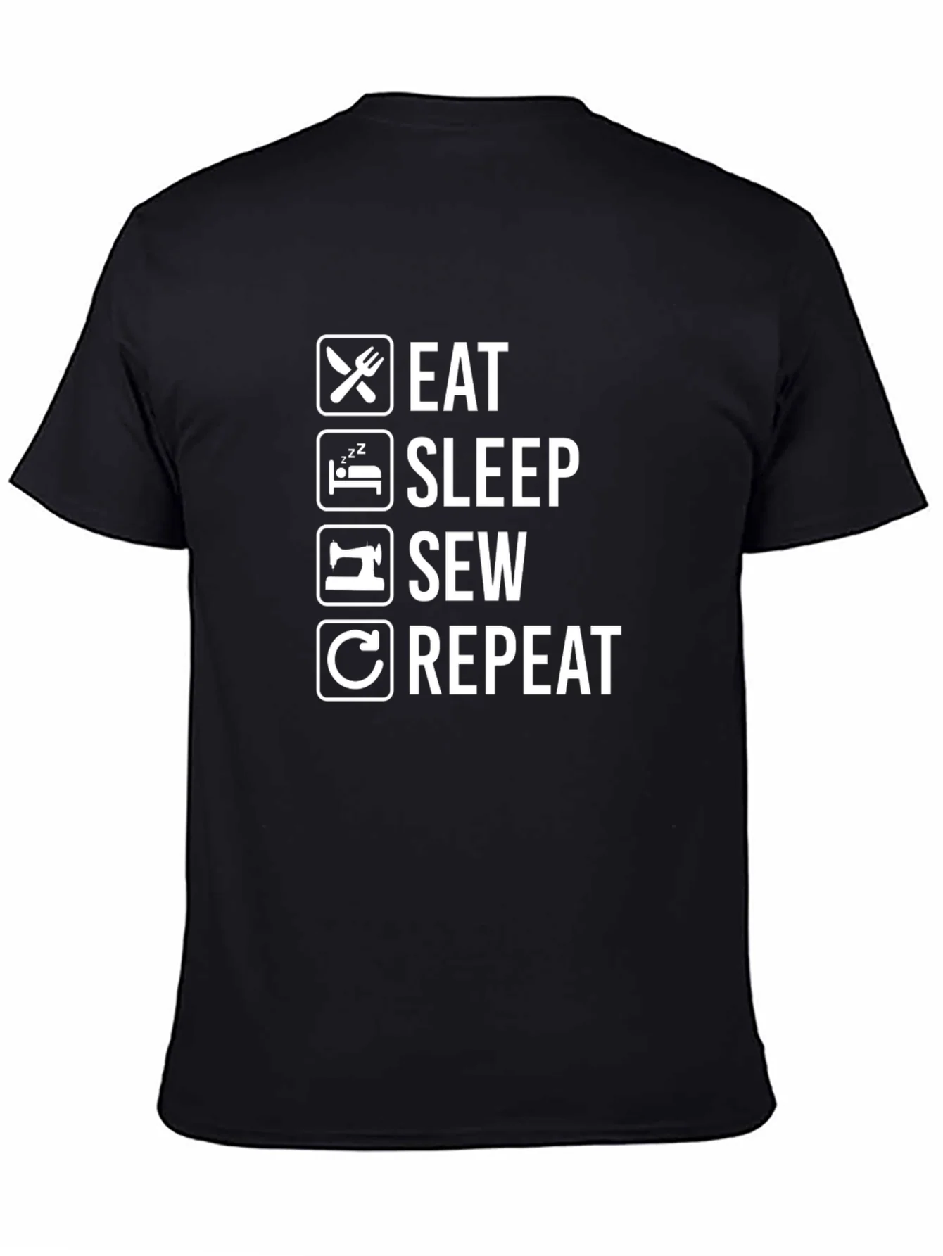 Eat Sleep Sew Repeat Graphic Tee