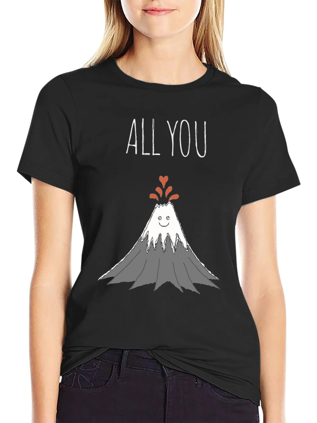 All You Need Is Love Volcano Graphic T-Shirt
