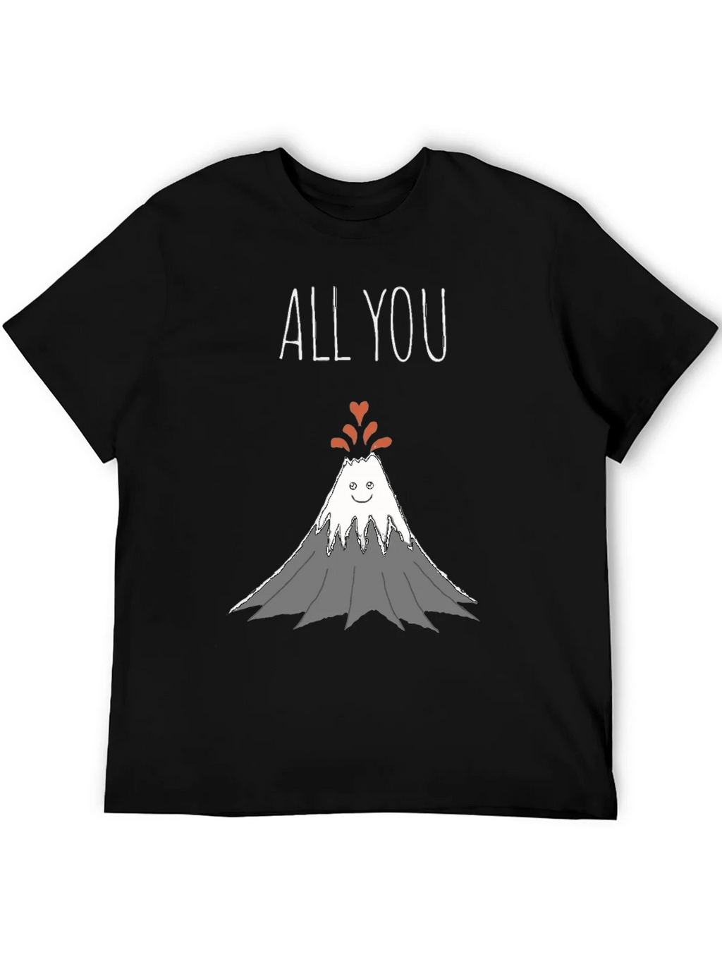 All You Need Is Love Volcano Graphic T-Shirt