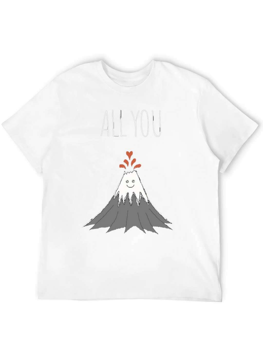 All You Need Is Love Volcano Graphic T-Shirt
