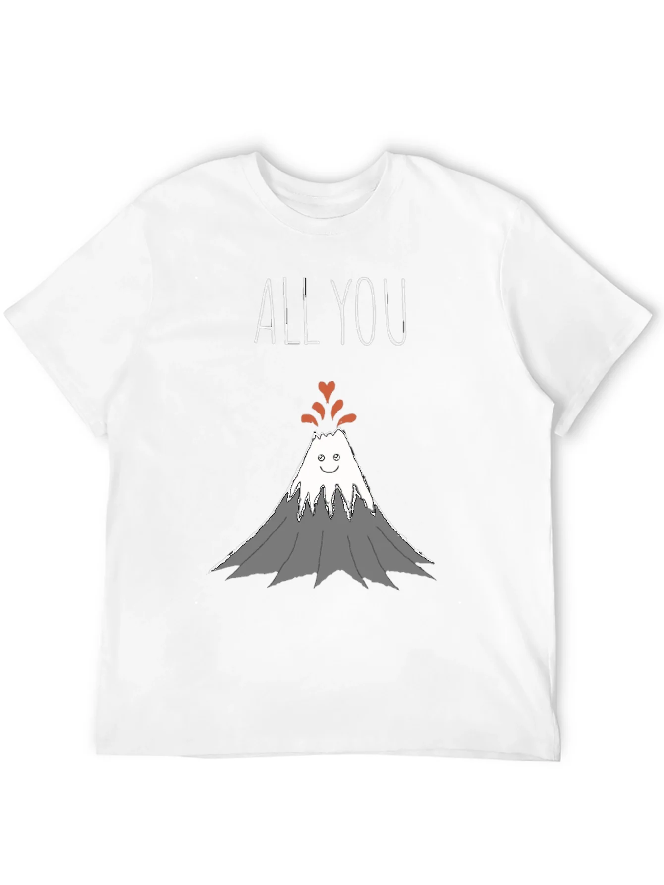 All You Need Is Love Volcano Graphic T-Shirt