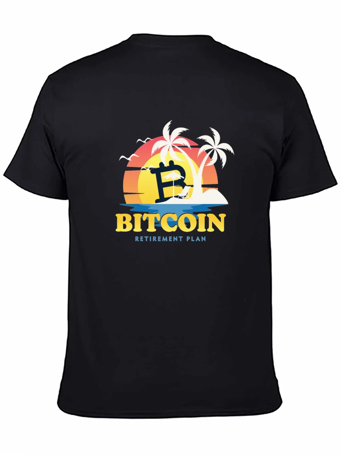 Bitcoin Retirement Plan Black T-Shirt