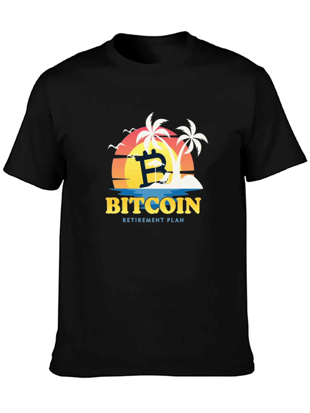 Bitcoin Retirement Plan Black T-Shirt