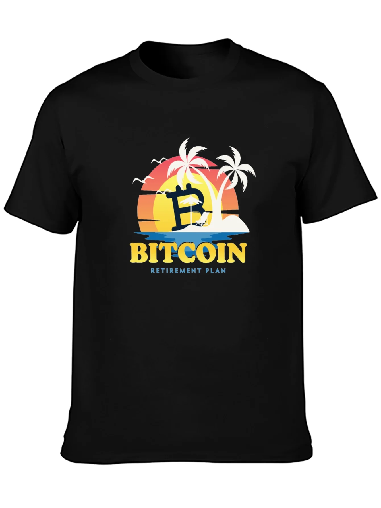 Bitcoin Retirement Plan Black T-Shirt