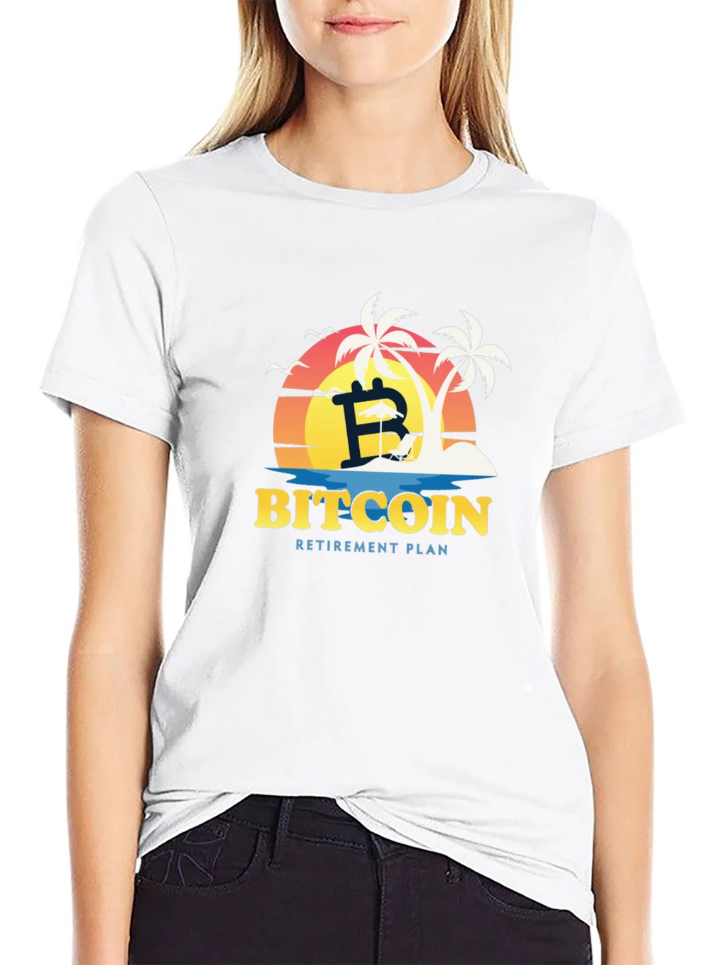 Bitcoin Retirement Plan Black T-Shirt