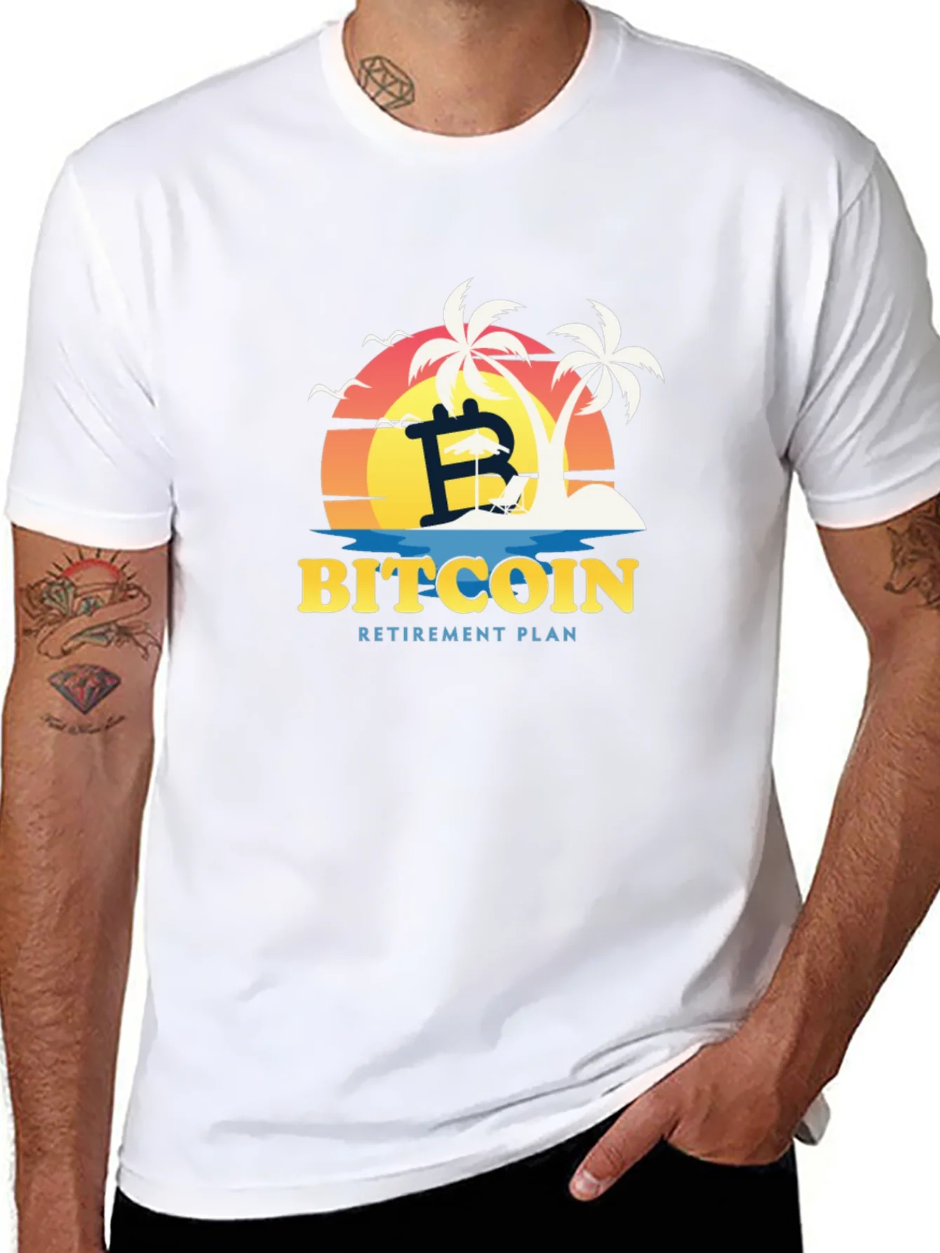 Bitcoin Retirement Plan Black T-Shirt