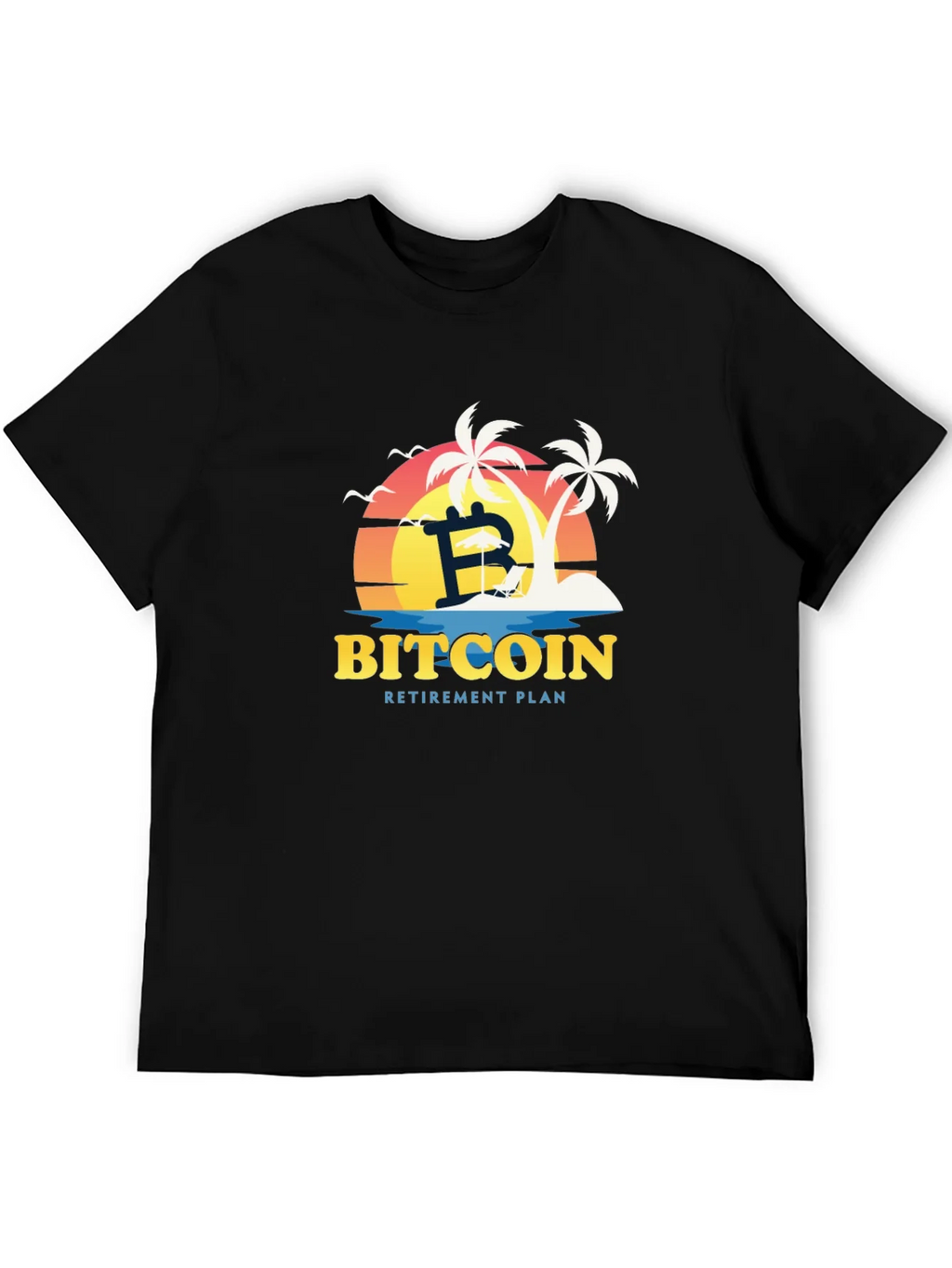 Bitcoin Retirement Plan Black T-Shirt