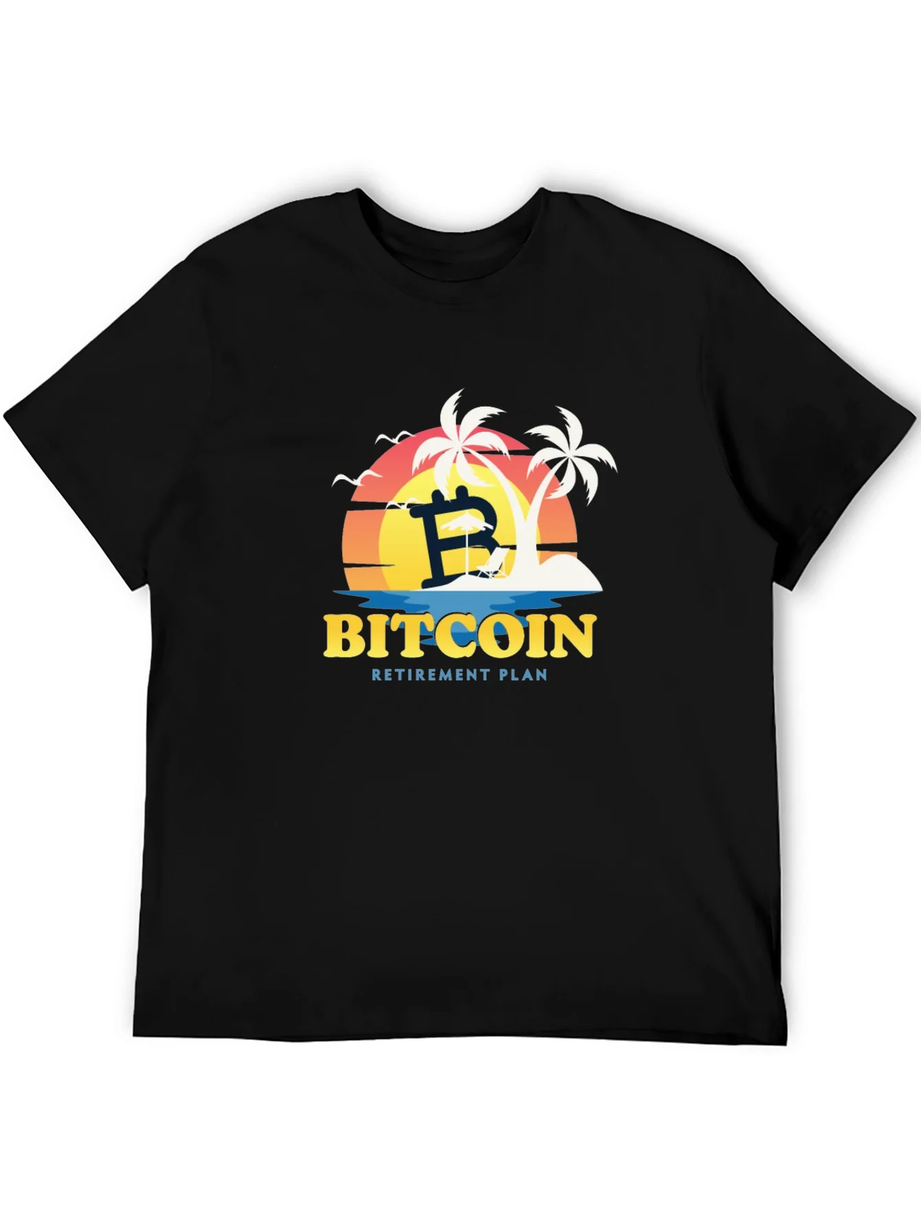Bitcoin Retirement Plan Black T-Shirt