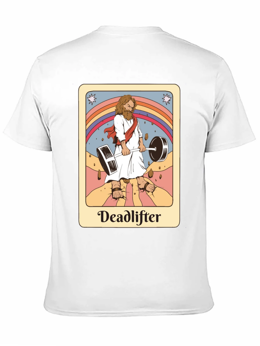 Deadlifter Graphic Tee - Jesus Weightlifting T-Shirt