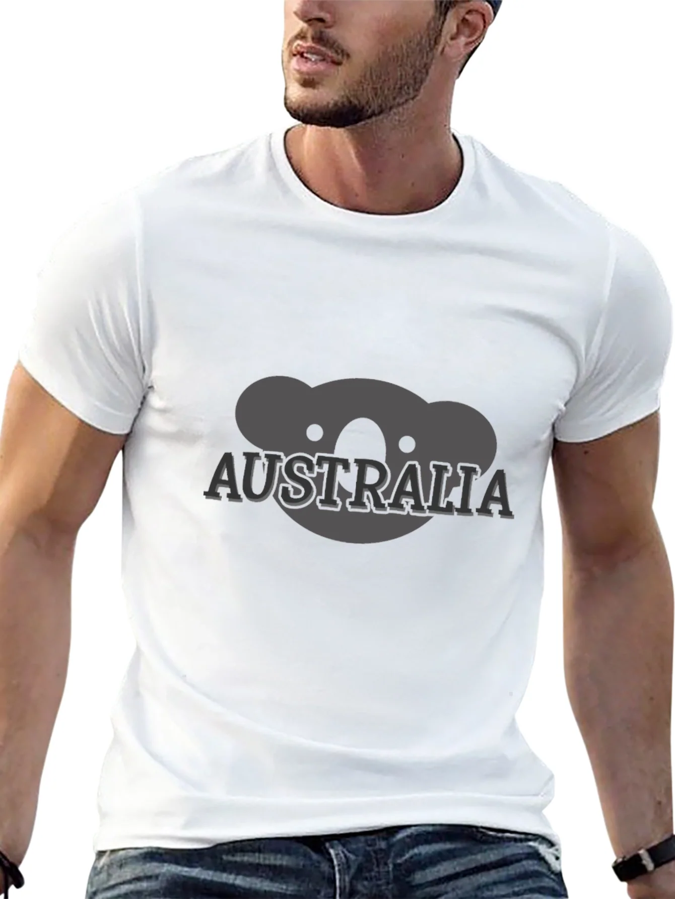 Australia Koala Graphic Tee - Black