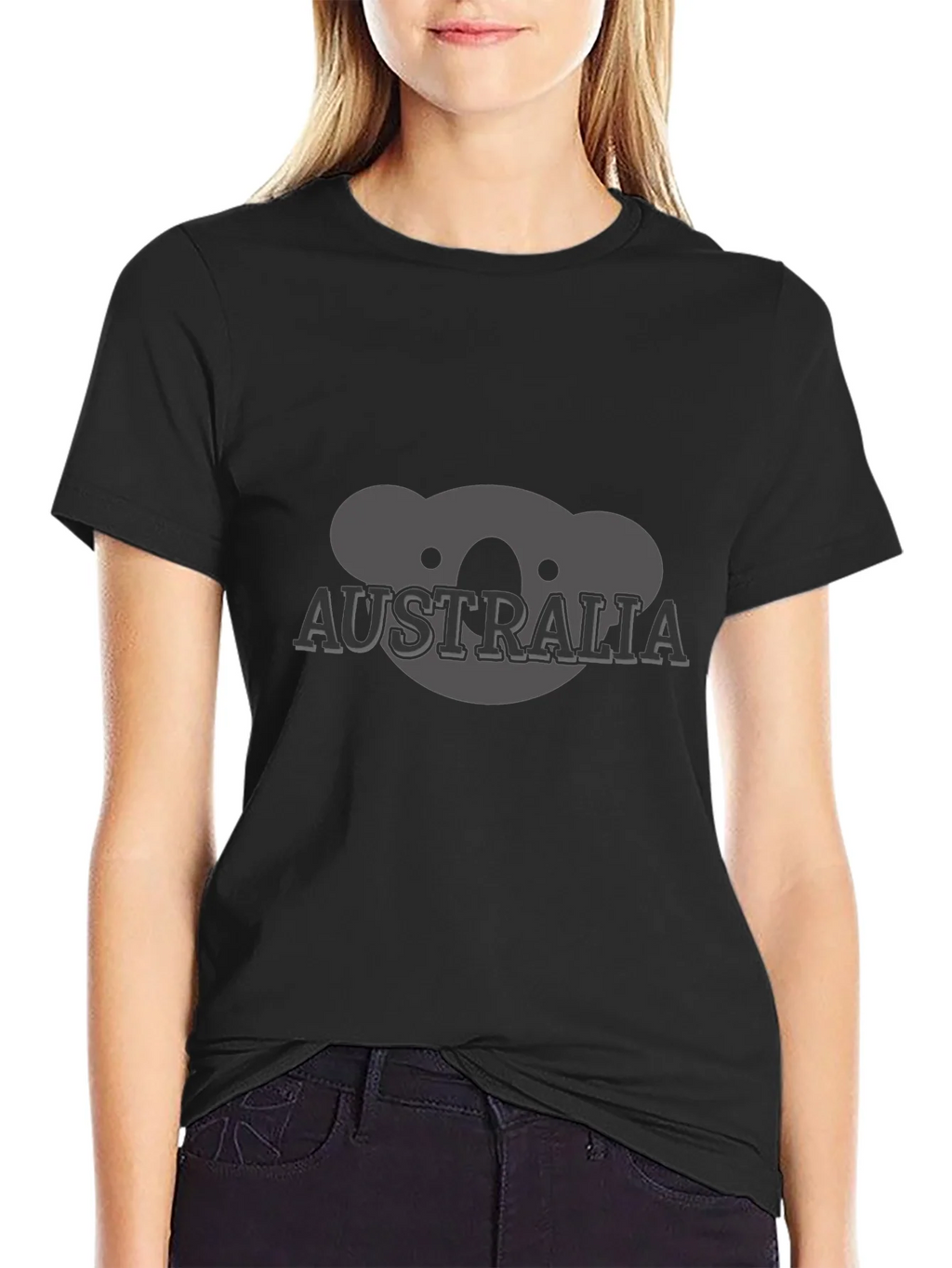 Australia Koala Graphic Tee - Black