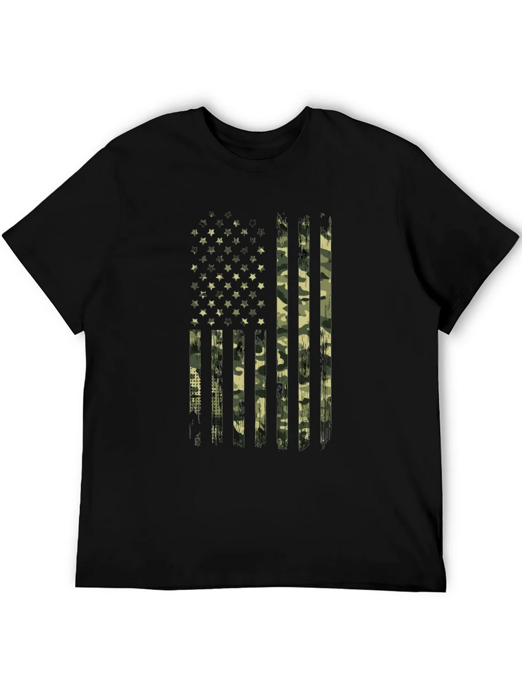 Camo American Flag Graphic Tee