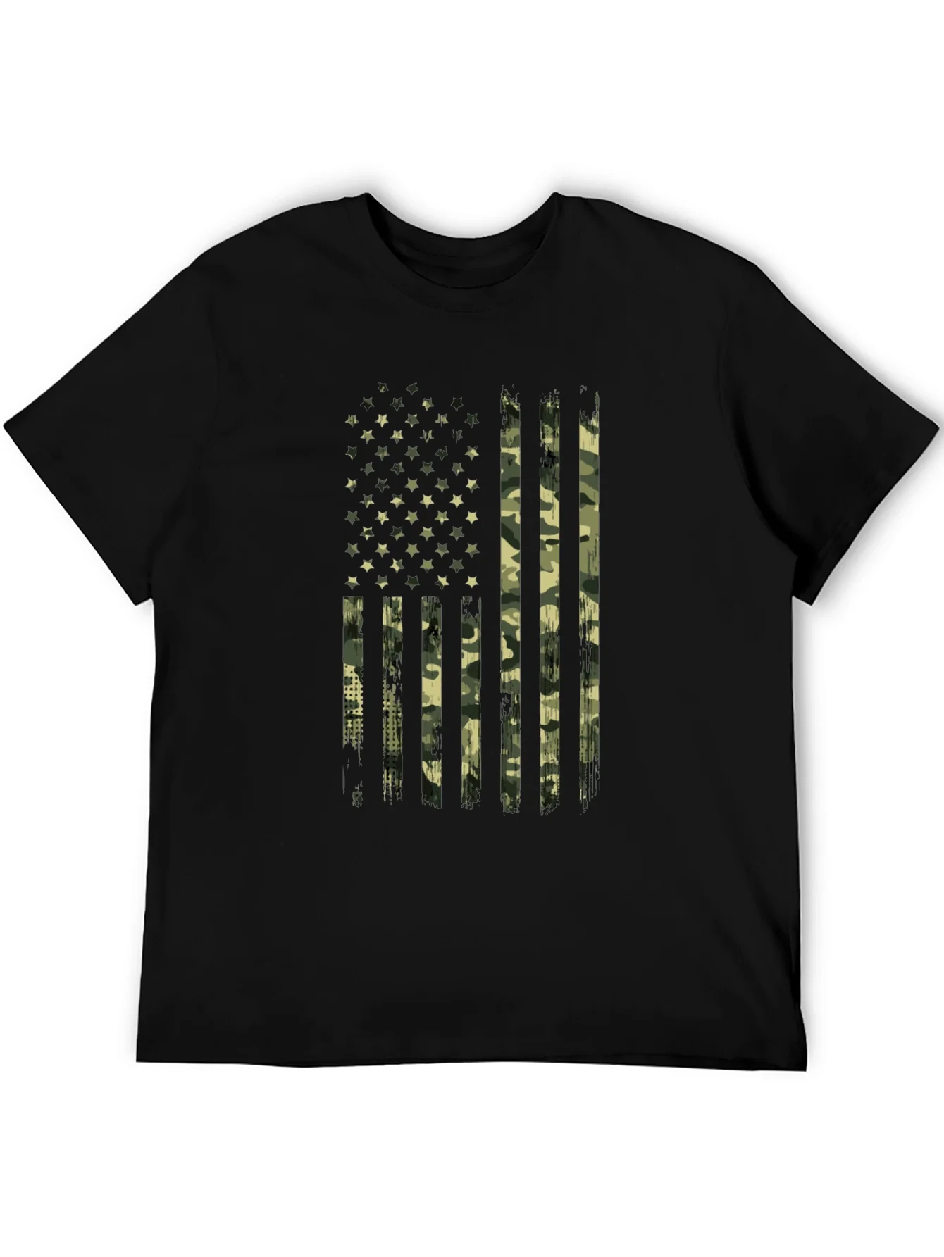 Camo American Flag Graphic Tee