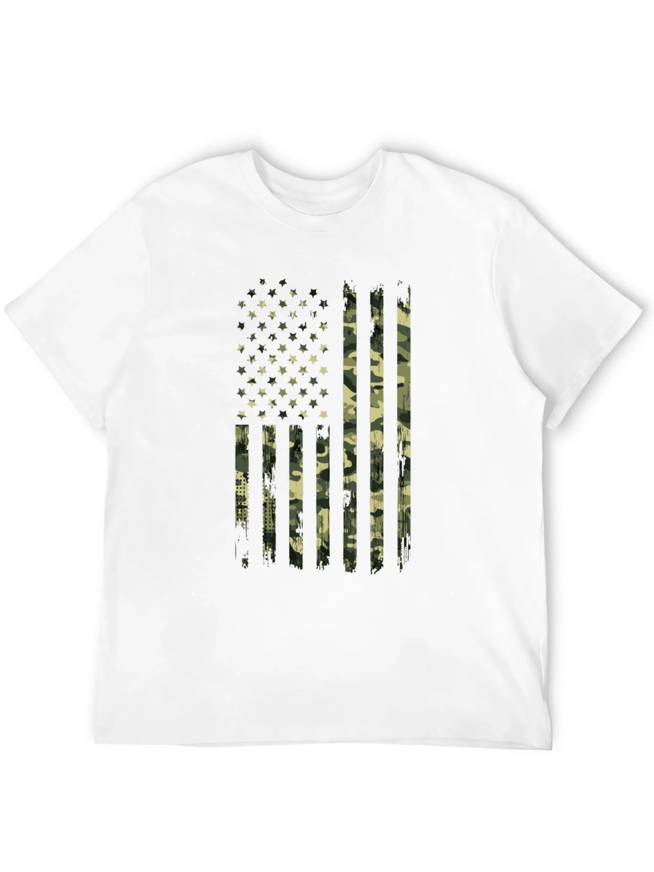 Camo American Flag Graphic Tee