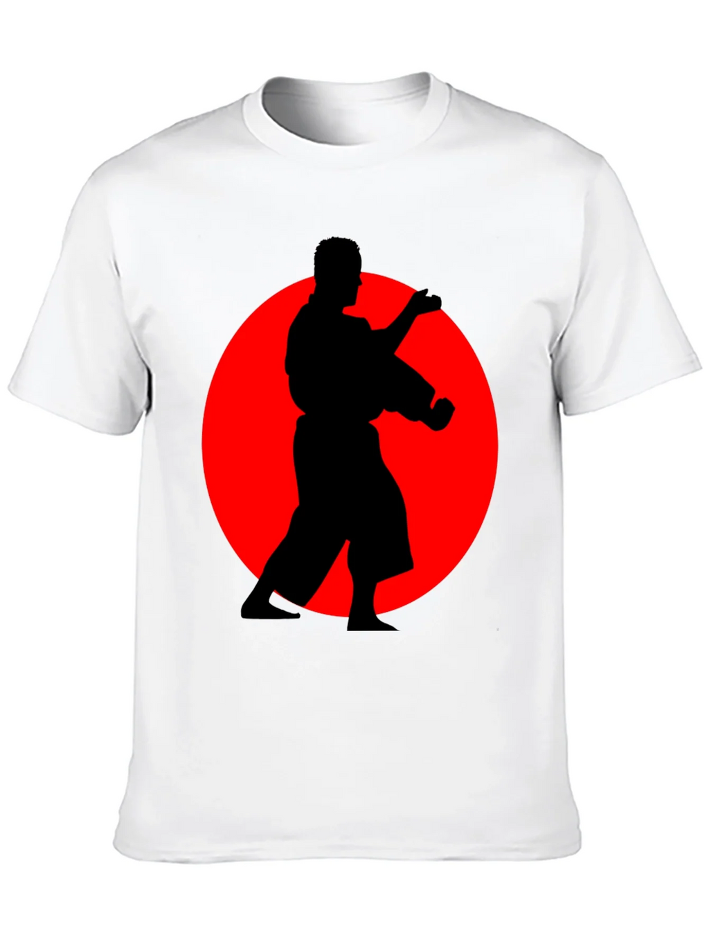 Karate Silhouette Black T-Shirt - Martial Arts Tee