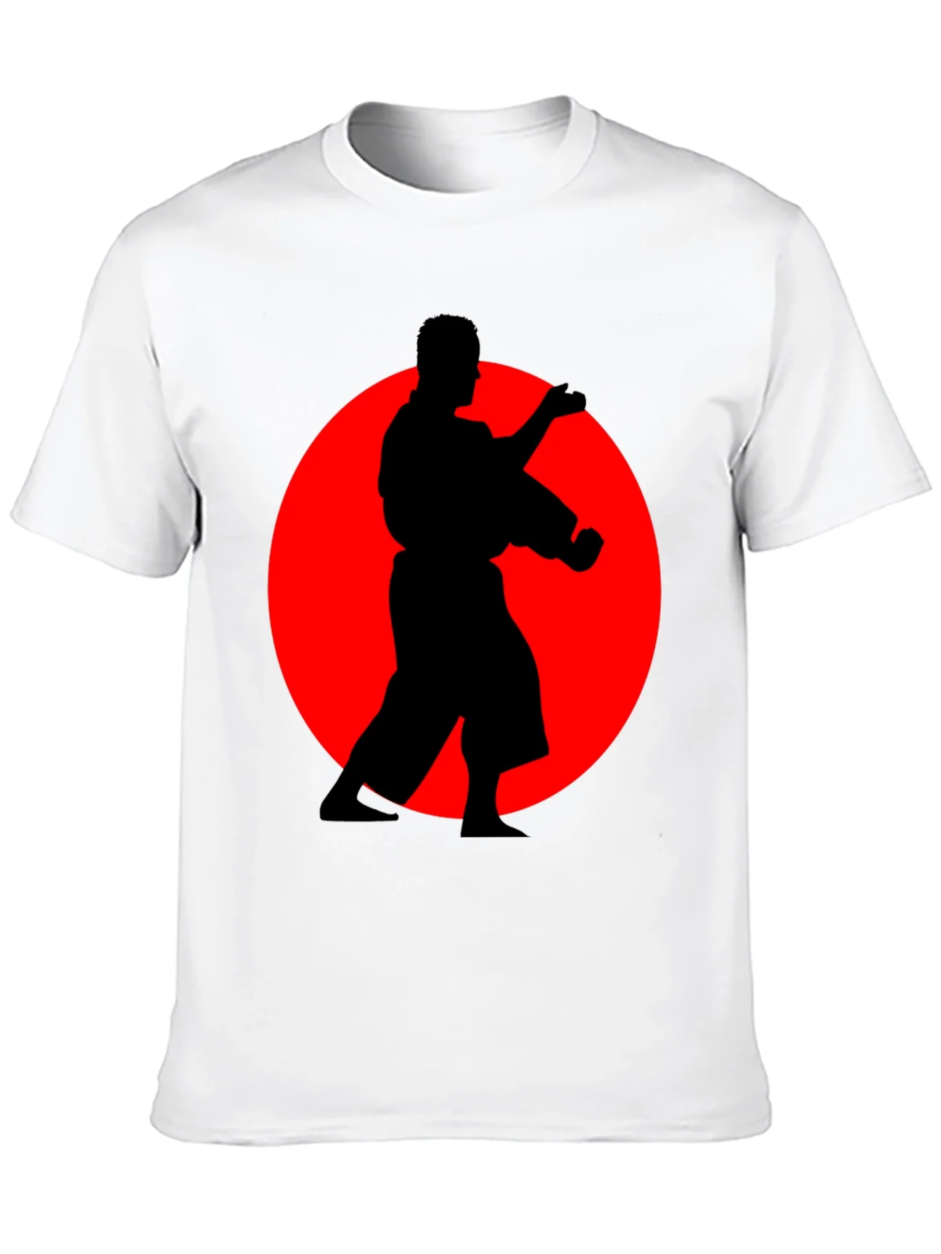 Karate Silhouette Black T-Shirt - Martial Arts Tee