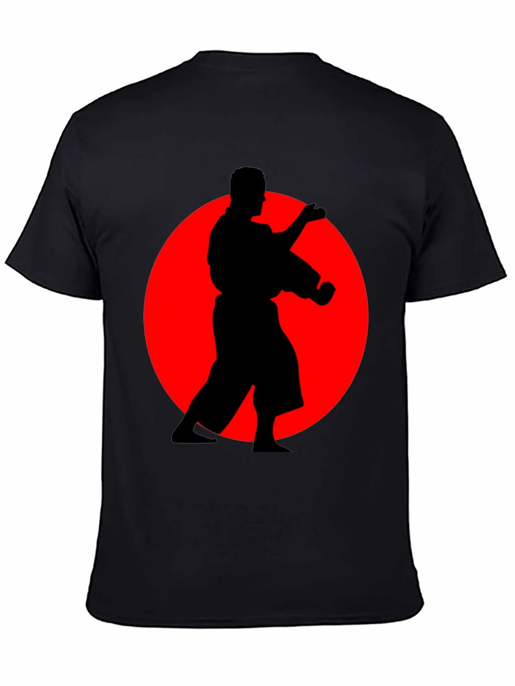 Karate Silhouette Black T-Shirt - Martial Arts Tee