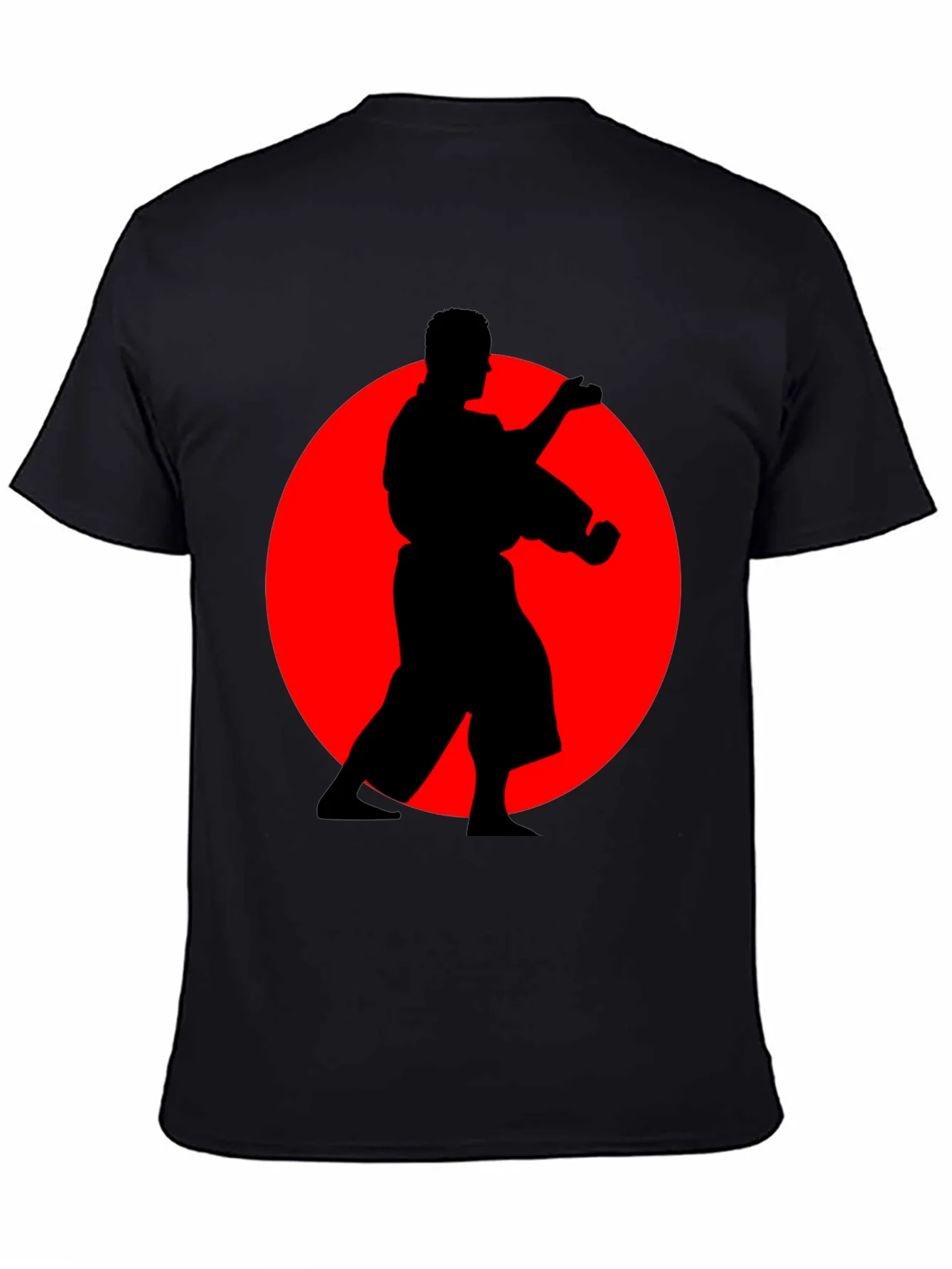 Karate Silhouette Black T-Shirt - Martial Arts Tee