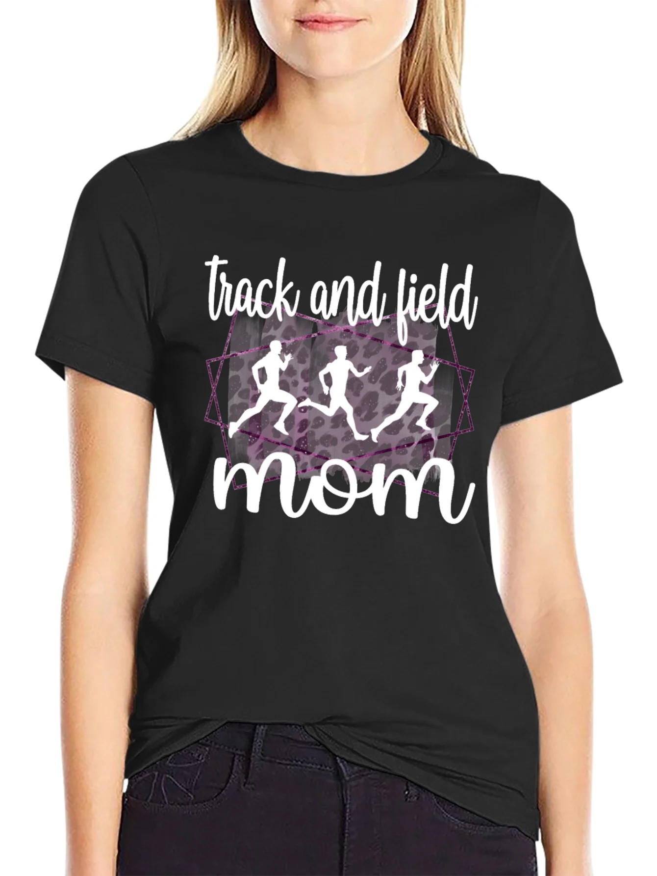 Track and Field Mom T-Shirt - Stylish Sports Apparel