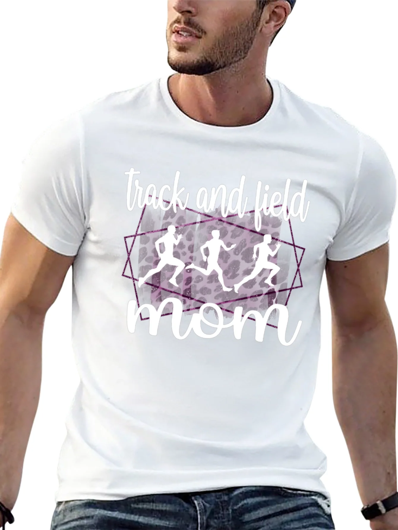 Track and Field Mom T-Shirt - Stylish Sports Apparel